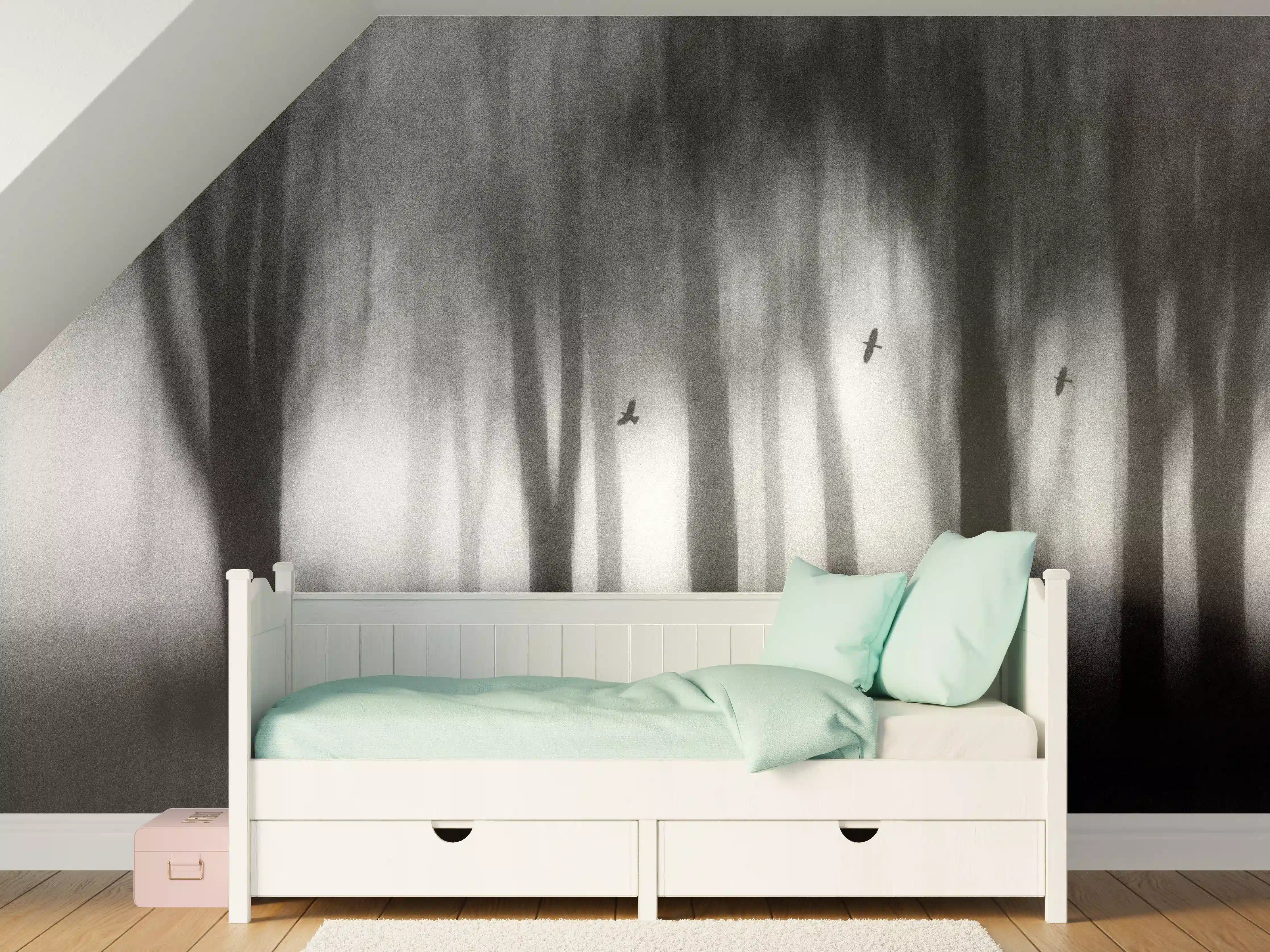 Kinderzimmer Wandgestaltung - Dichter Nebel