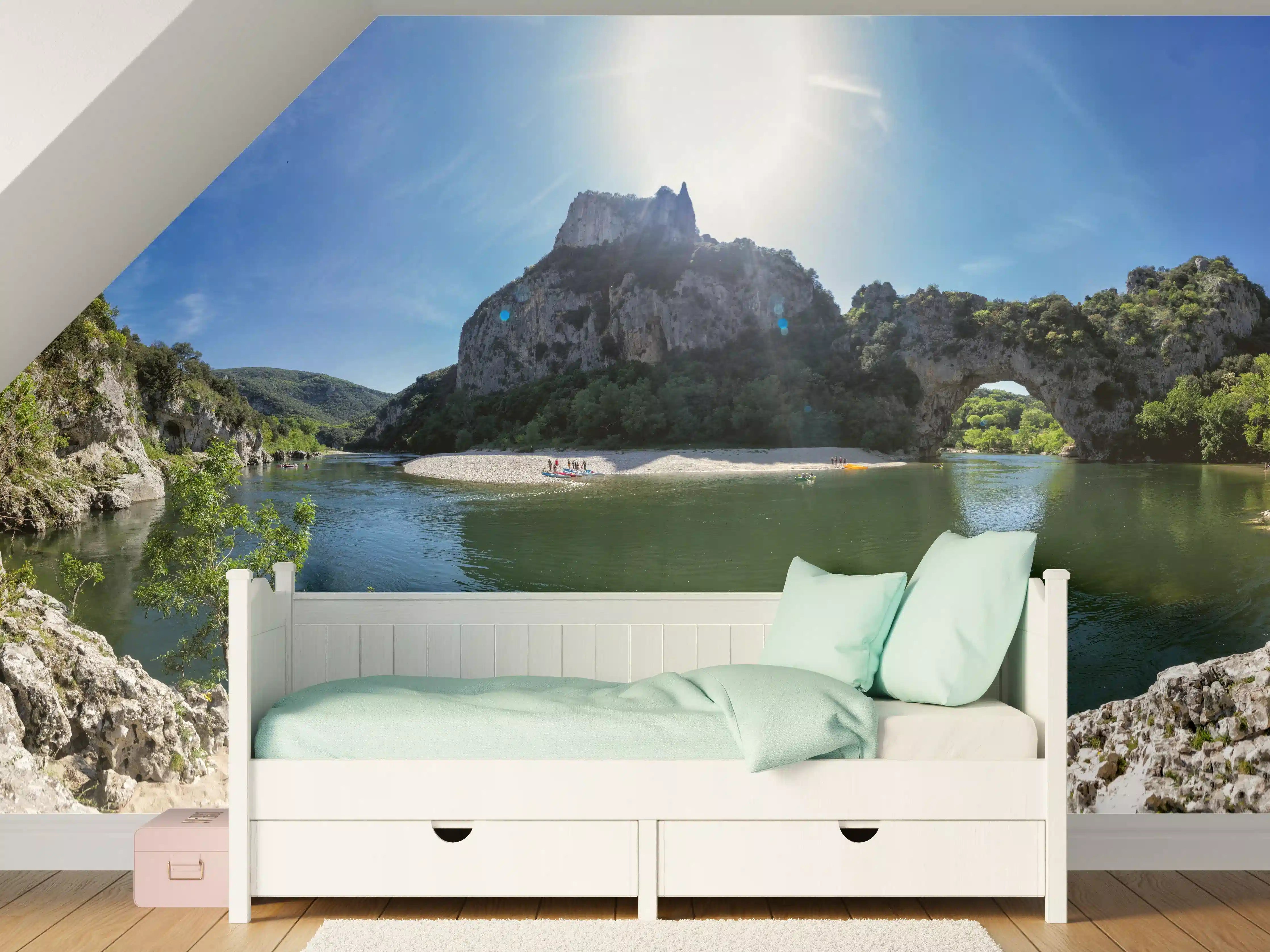 Kinderzimmer Wandgestaltung - Die Schluchten der Ardèche - Frankreich