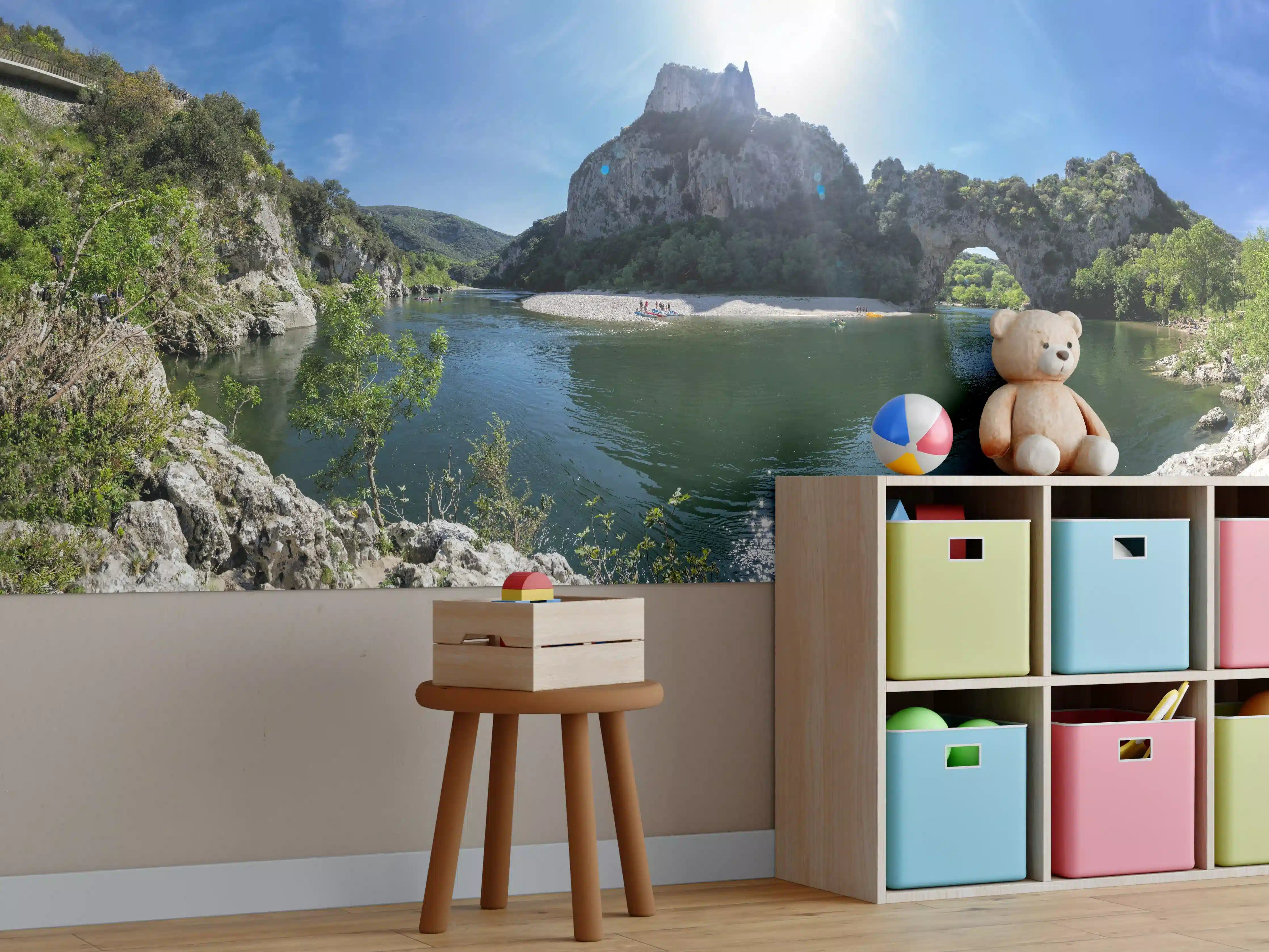 Kinderzimmer Wandgestaltung - Die Schluchten der Ardèche - Frankreich