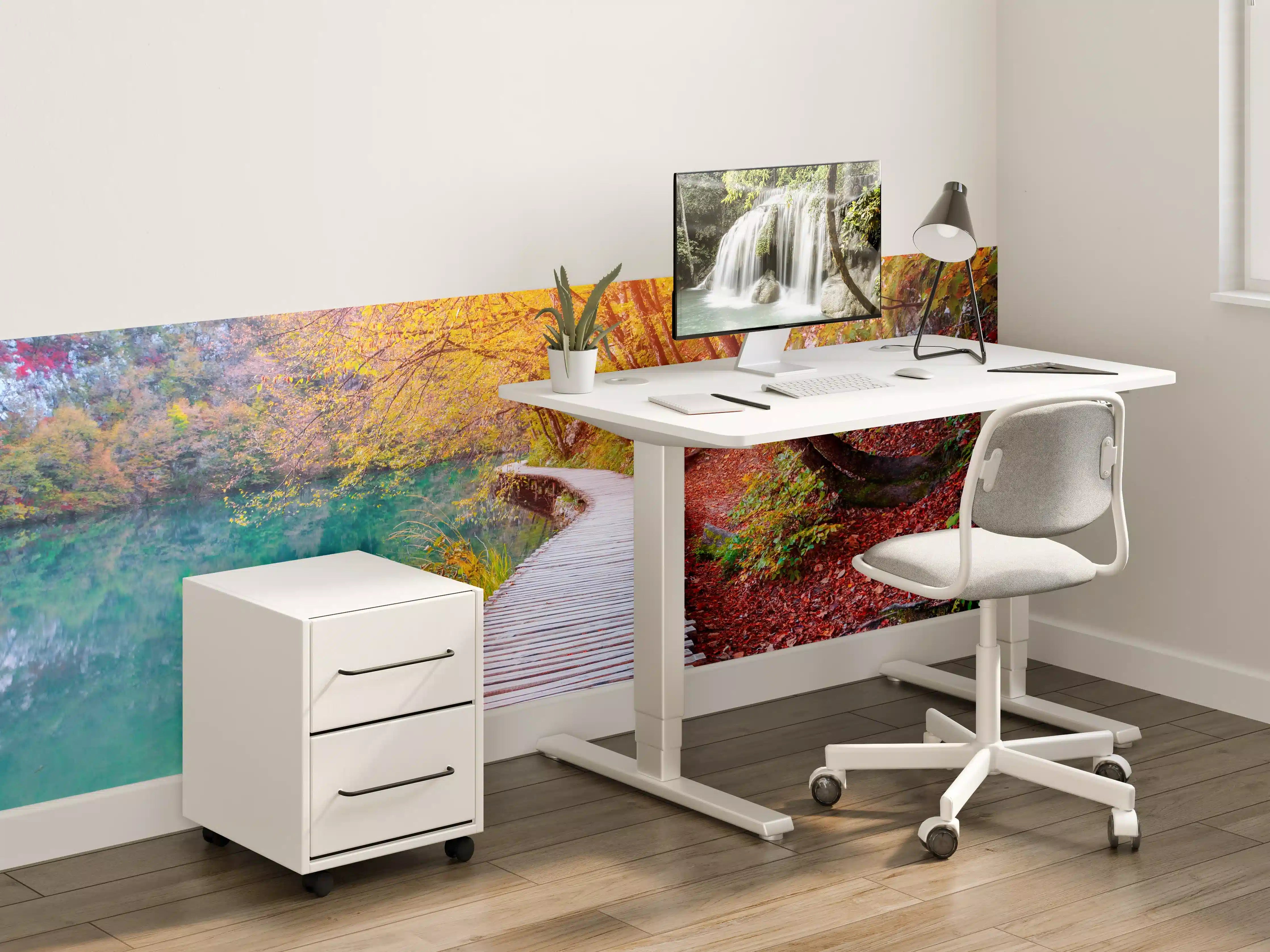 Kinderzimmer Wandgestaltung - Die berühmten Plitvicer Seen im Herbst