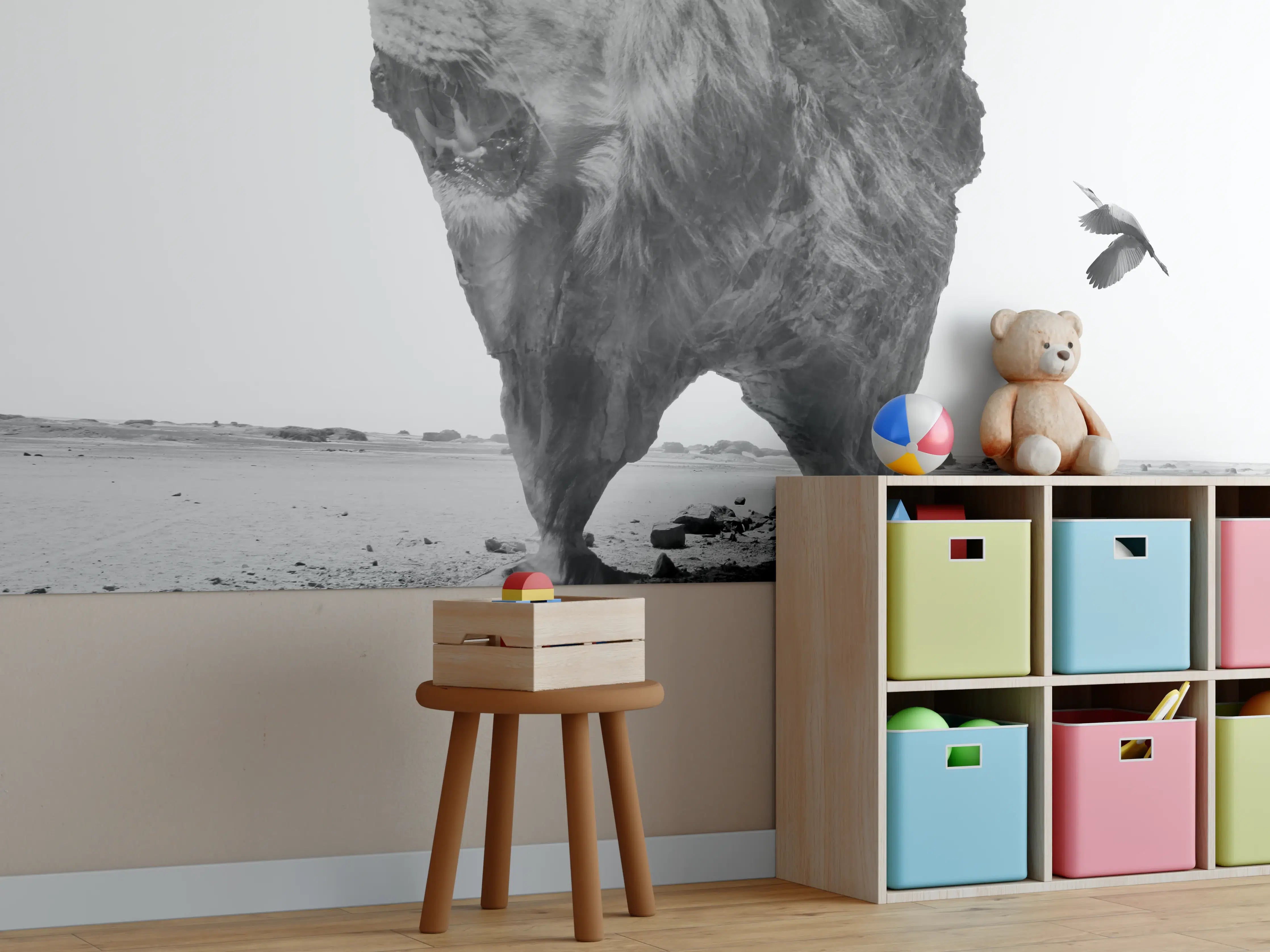 Kinderzimmer Wandgestaltung - Digitalkunst - Löwe