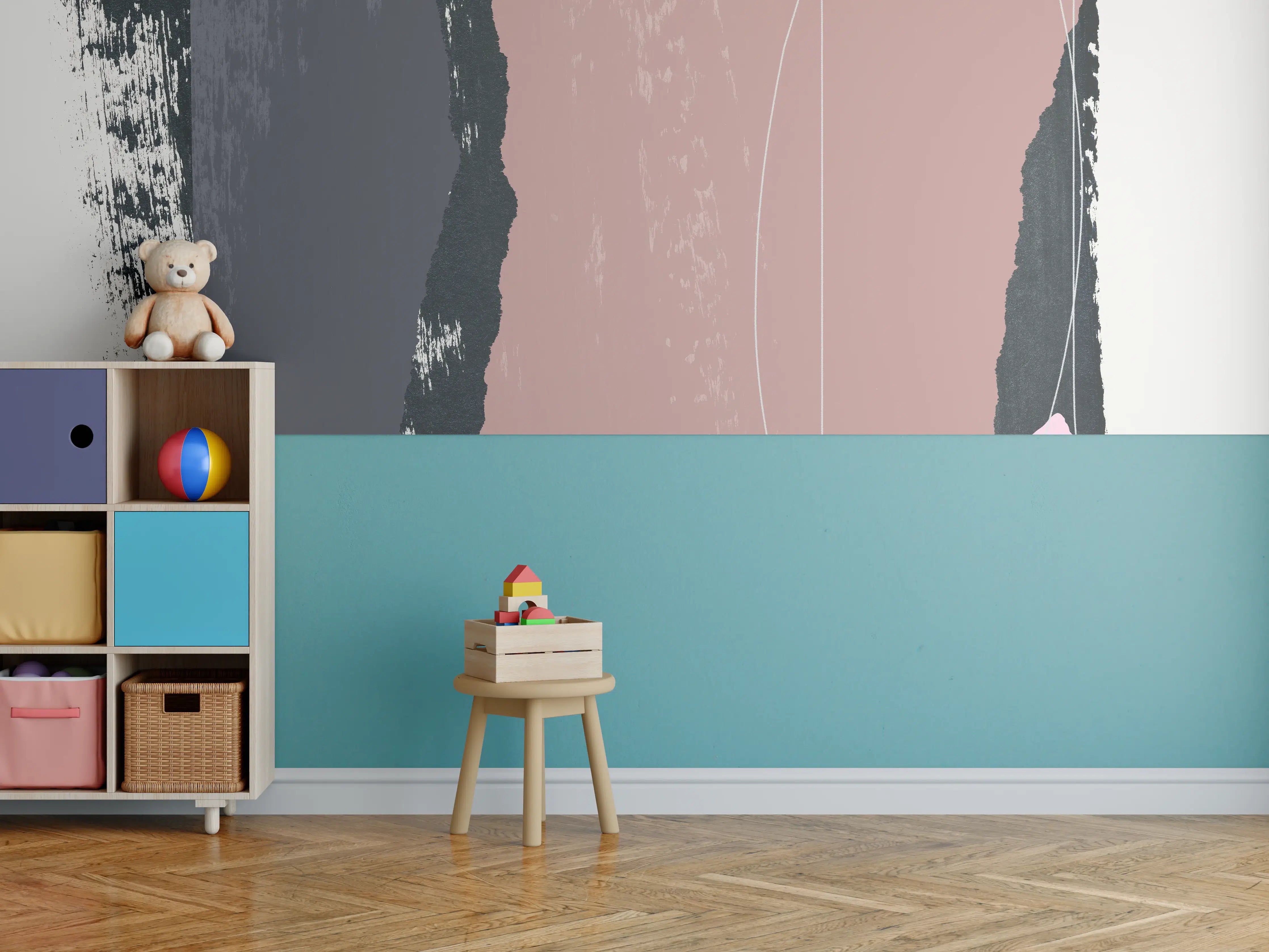 Kinderzimmer Wandgestaltung - Dramatischer Wasserfall Island