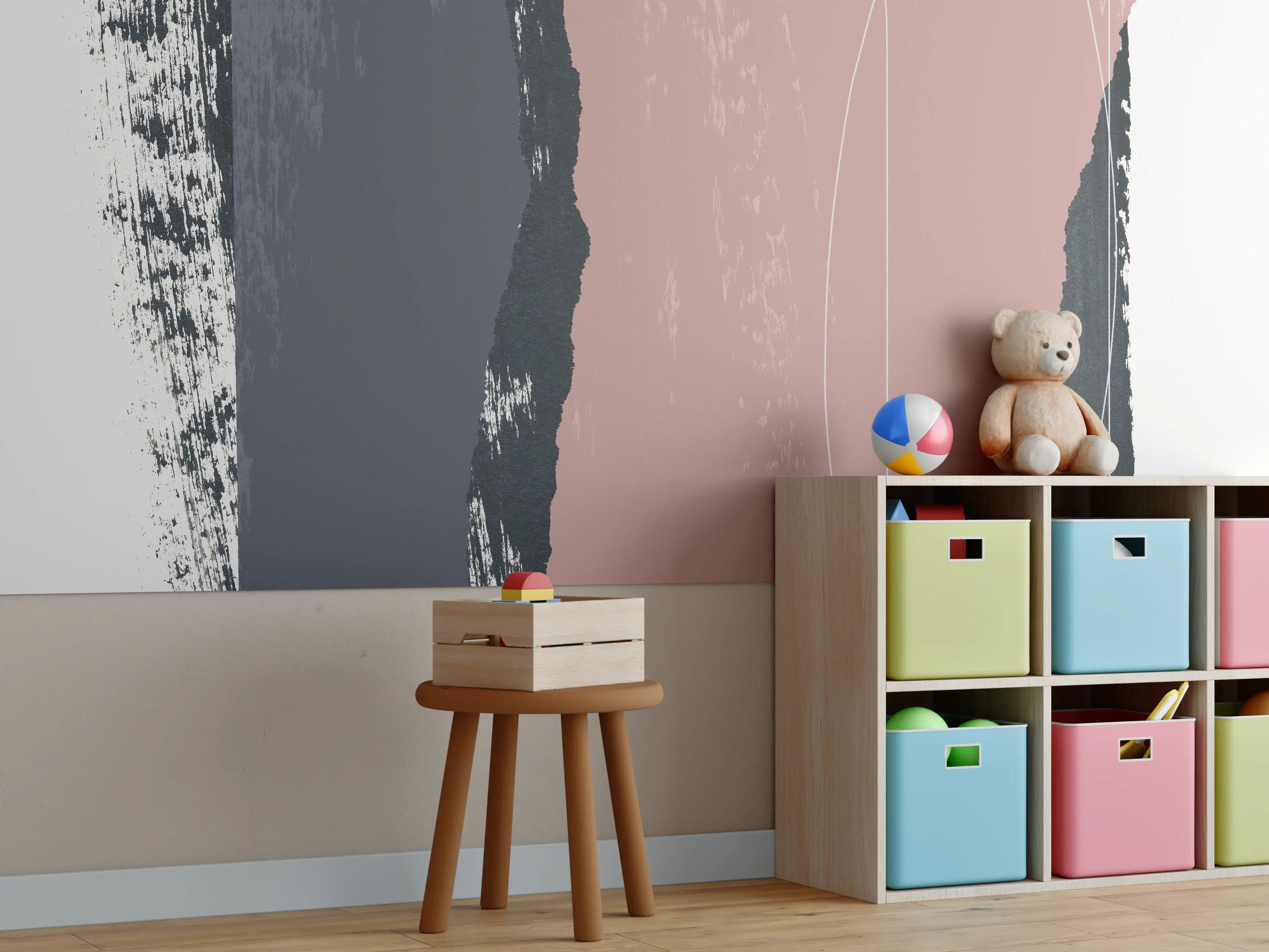Kinderzimmer Wandgestaltung - Dramatischer Wasserfall Island