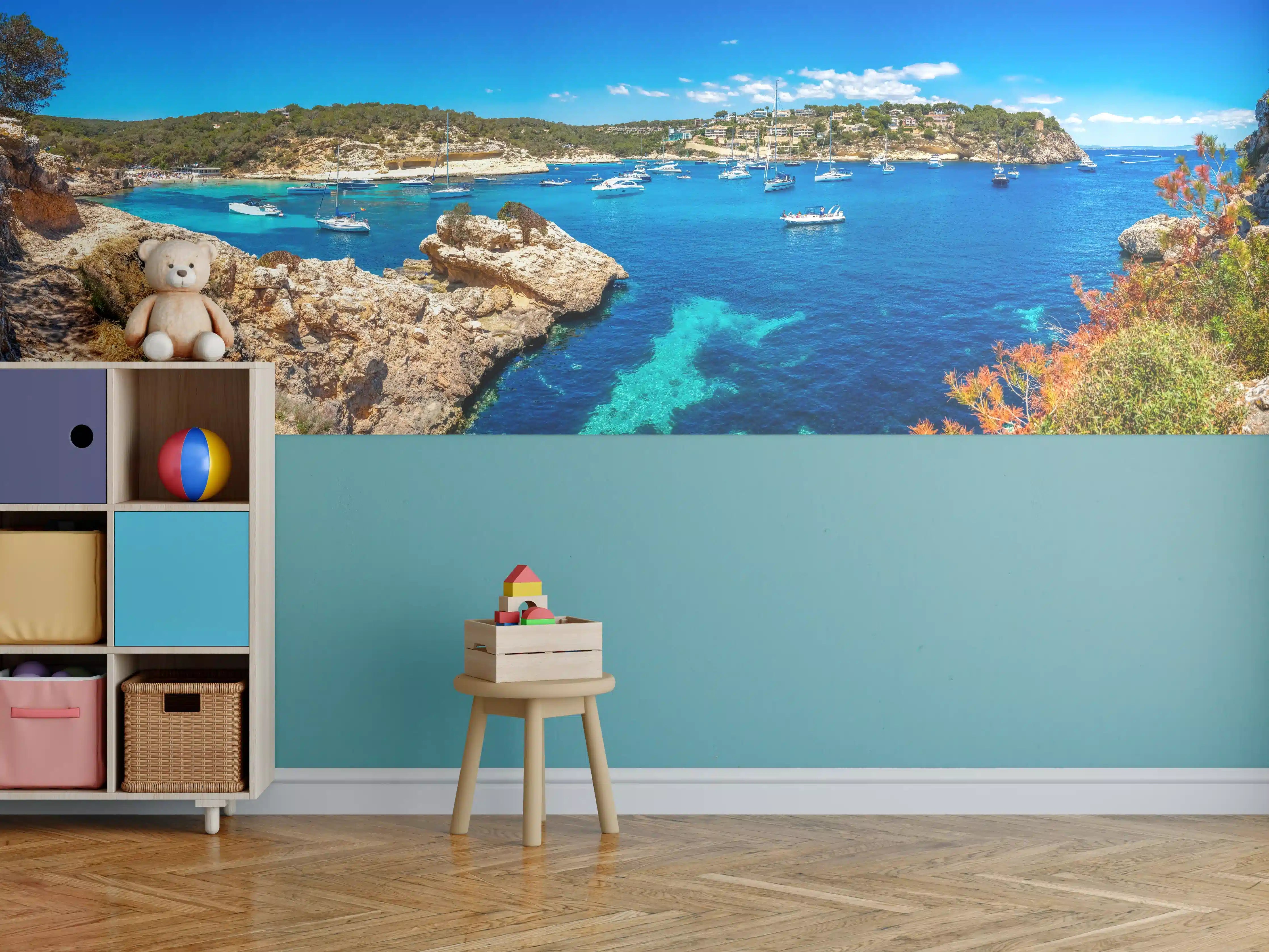 Kinderzimmer Wandgestaltung - Drei Finger Bucht (Mallorca)