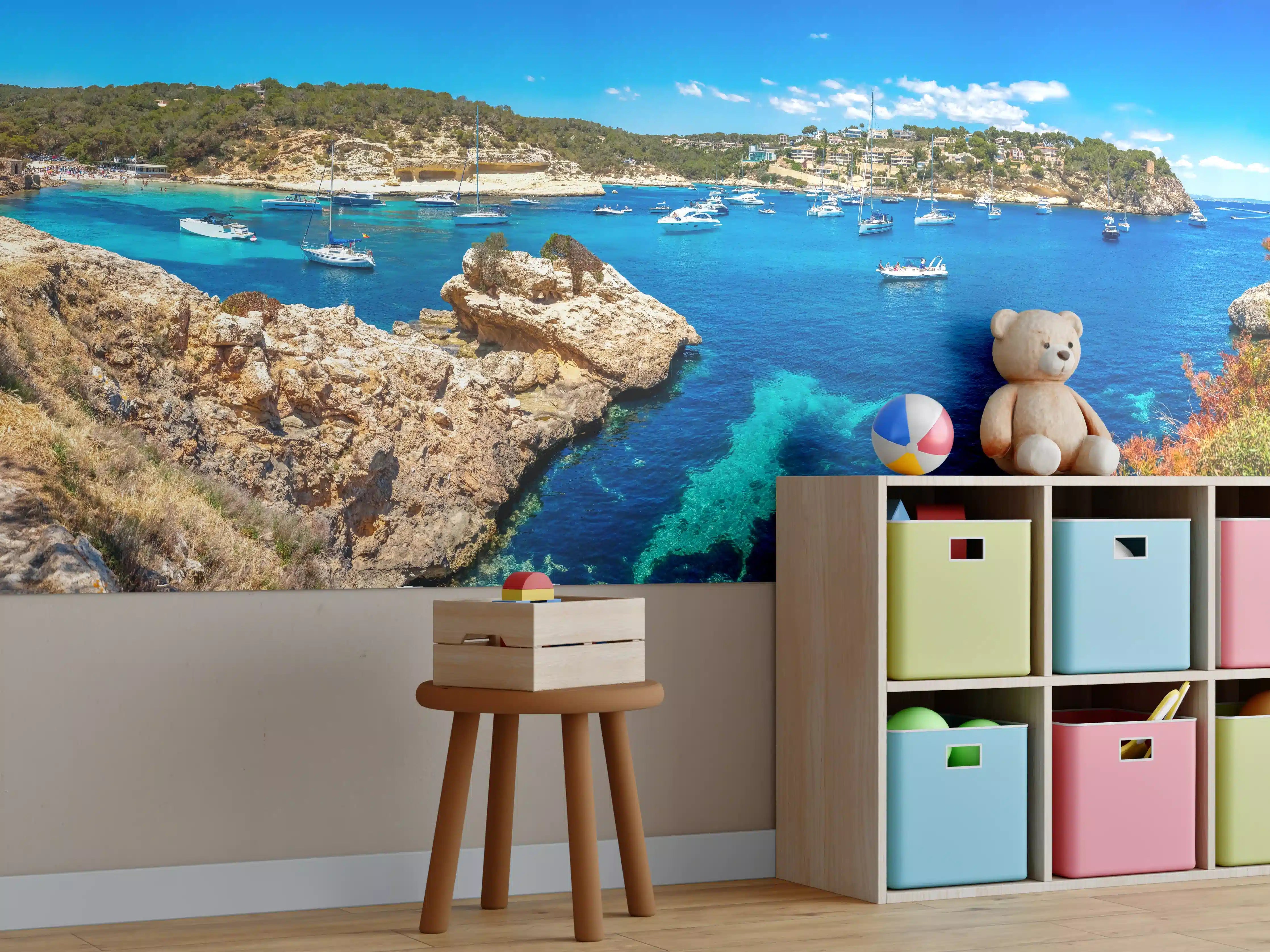 Kinderzimmer Wandgestaltung - Drei Finger Bucht (Mallorca)