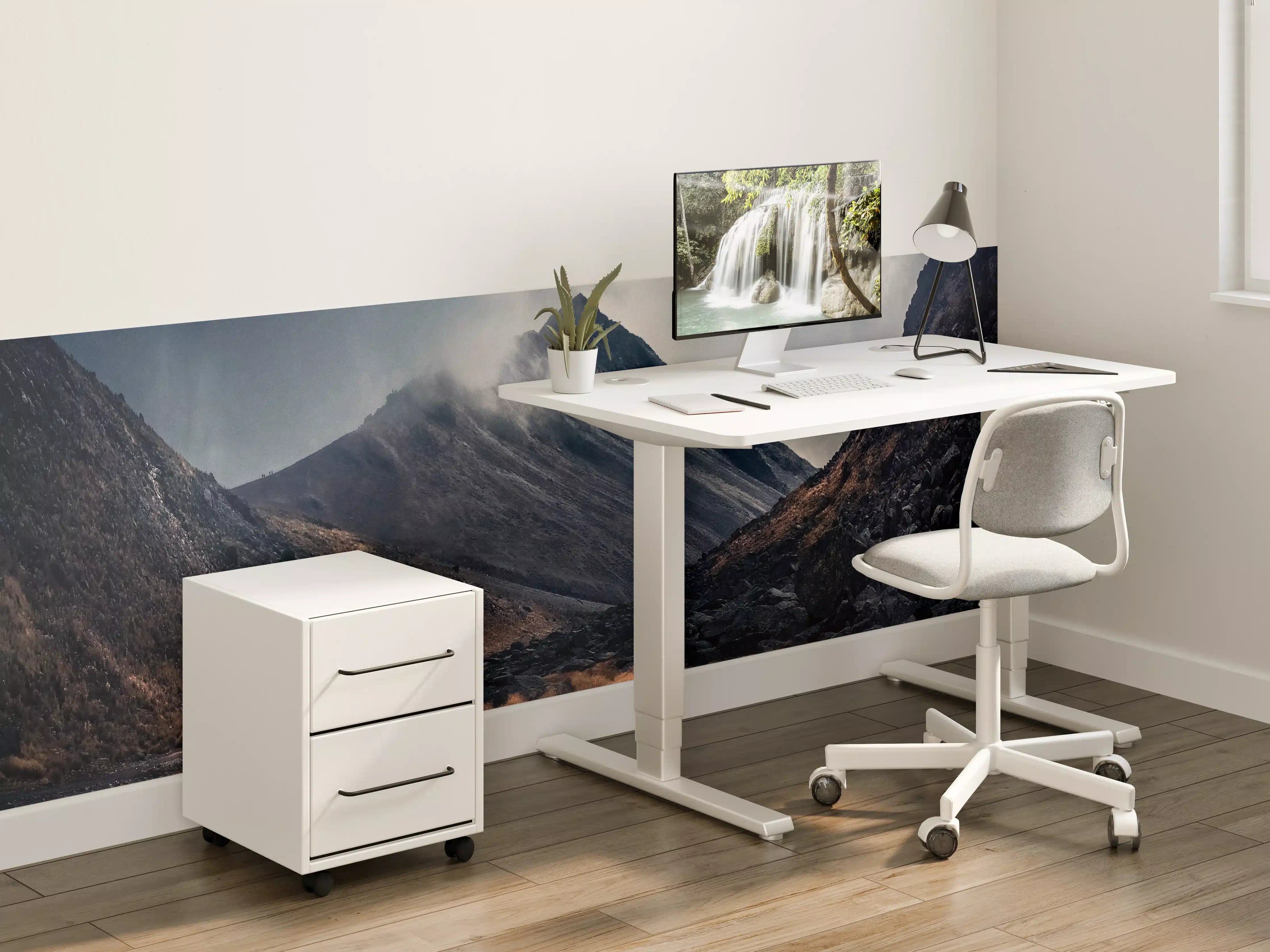 Kinderzimmer Wandgestaltung - Düstere Berglandschaft Naturdrama