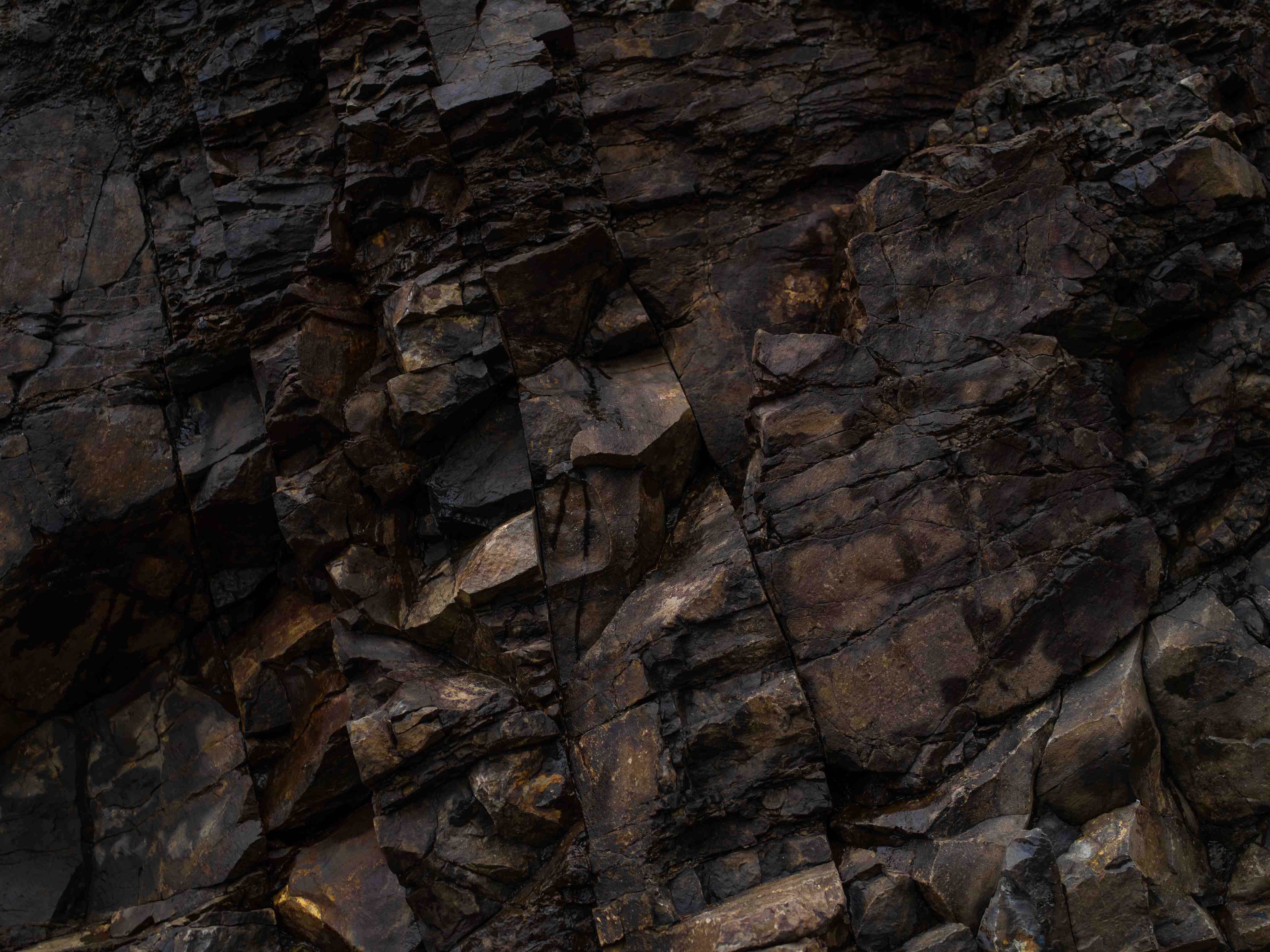 Kinderzimmer Wandgestaltung-Edle Dunkle Steintextur