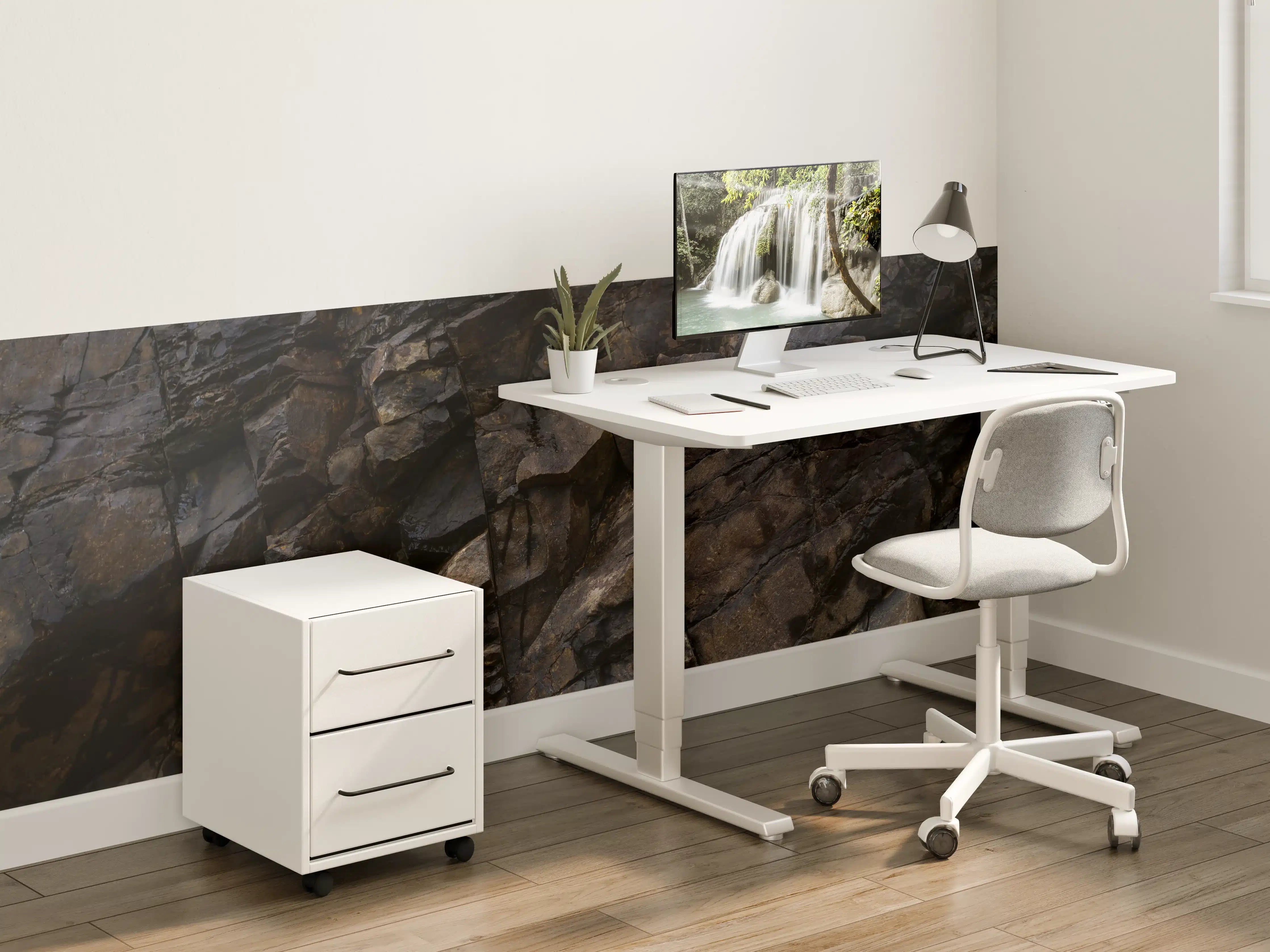 Kinderzimmer Wandgestaltung - Edle Dunkle Steintextur