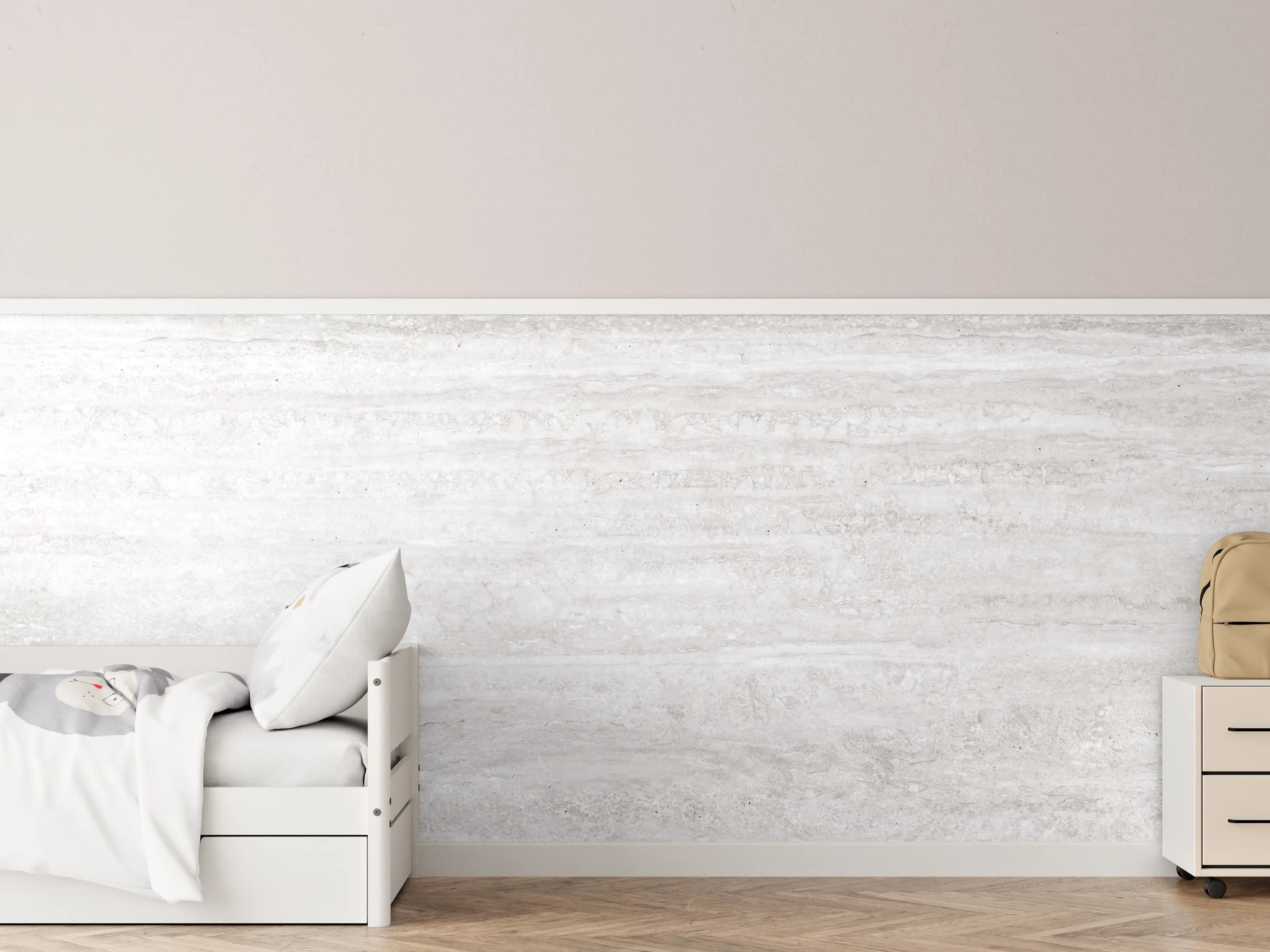 Kinderzimmer Wandgestaltung - Edler Kalksteinmarmor