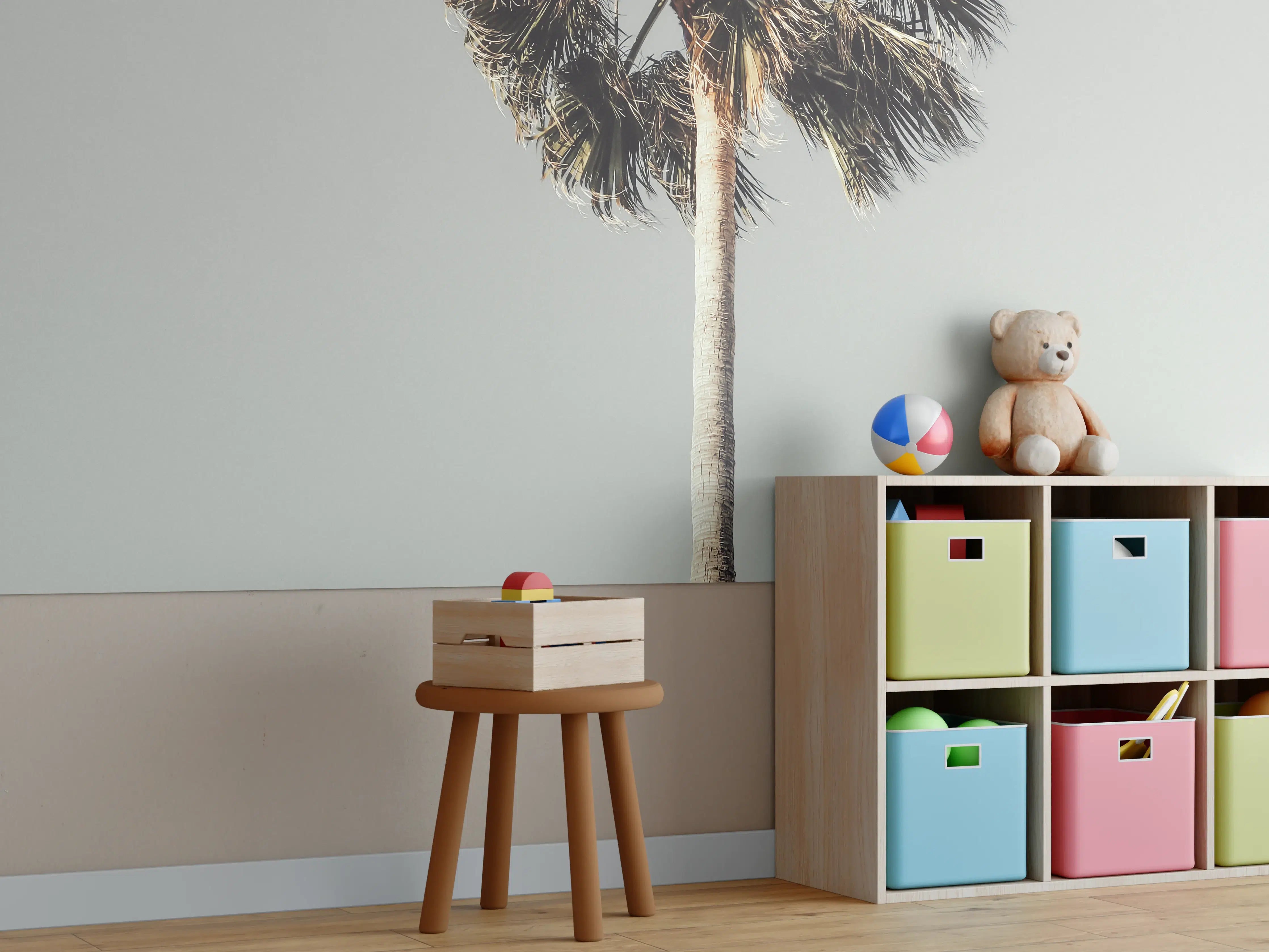 Kinderzimmer Wandgestaltung - Einfache Palme