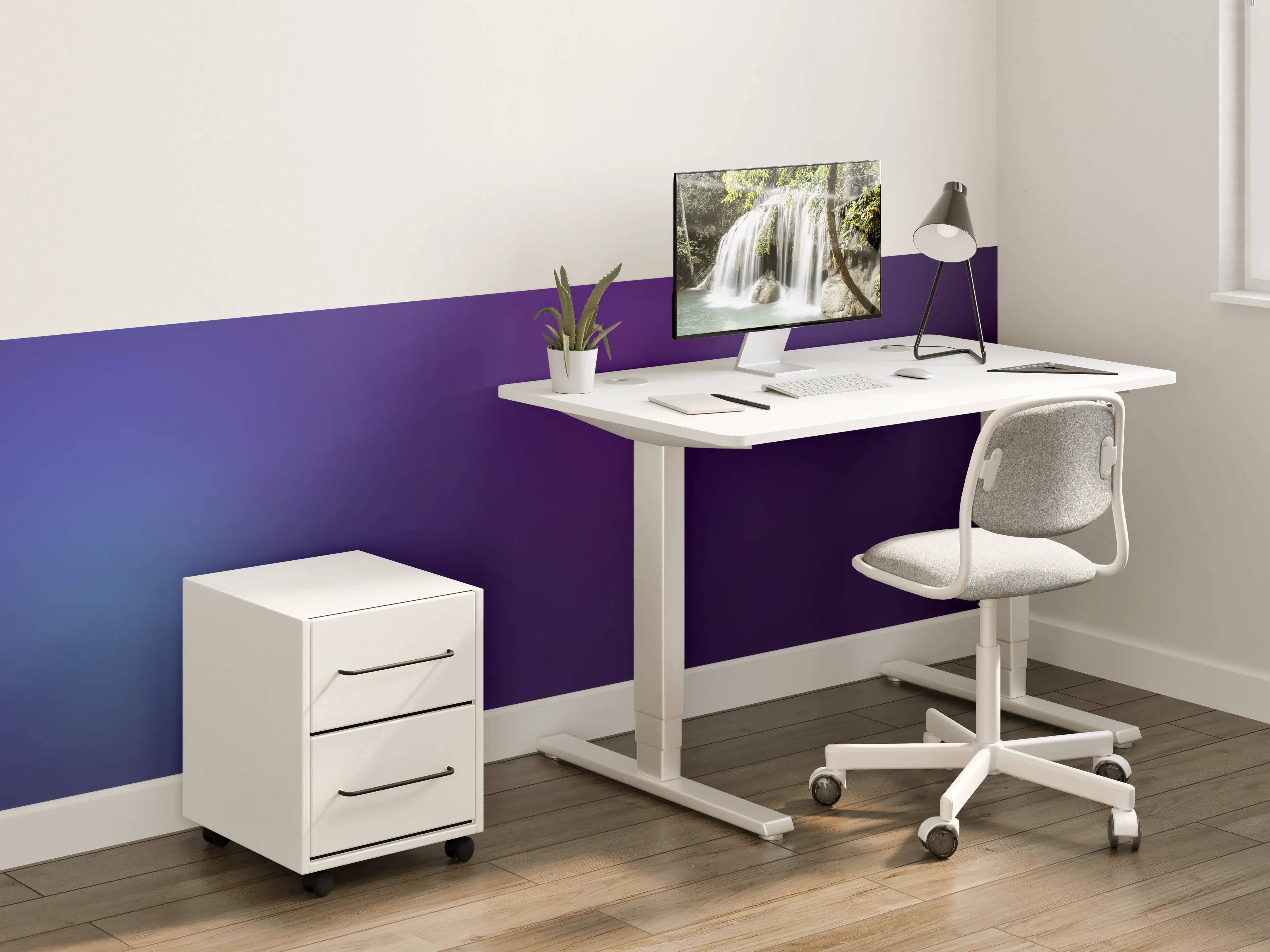 Kinderzimmer Wandgestaltung - Einfaches Blaumuster