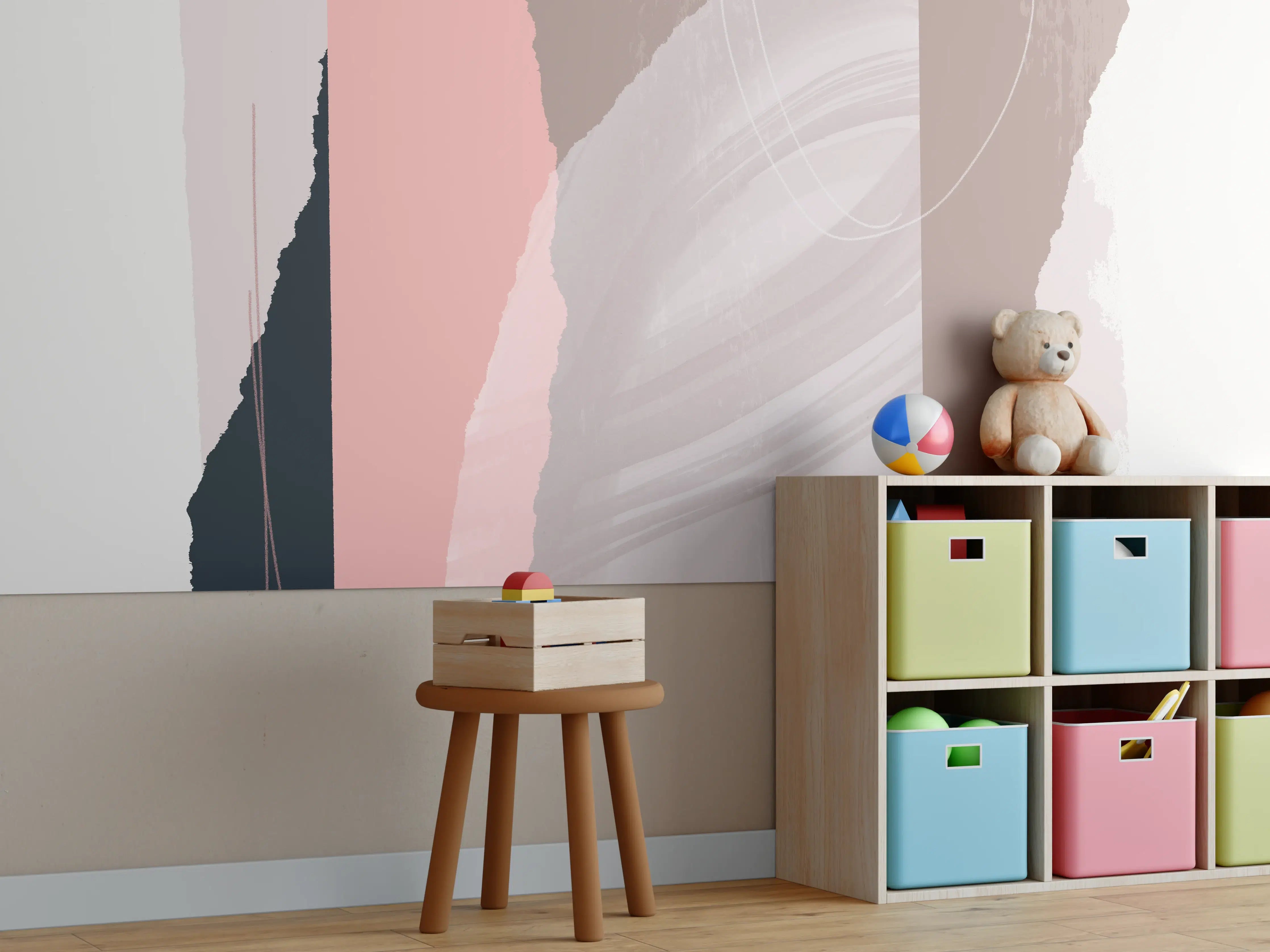Kinderzimmer Wandgestaltung - Einsamer Baum Südafrika