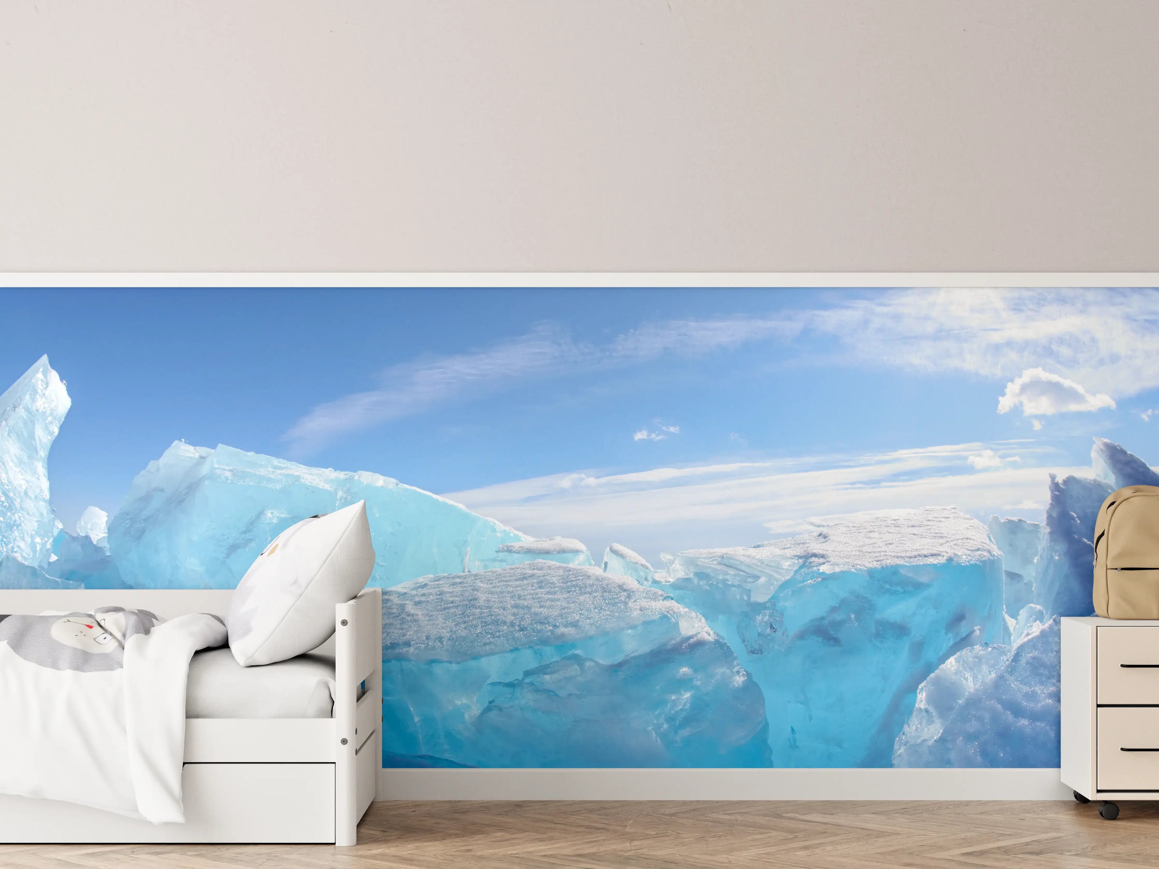 Kinderzimmer Wandgestaltung - Eisriff am Baikalsee