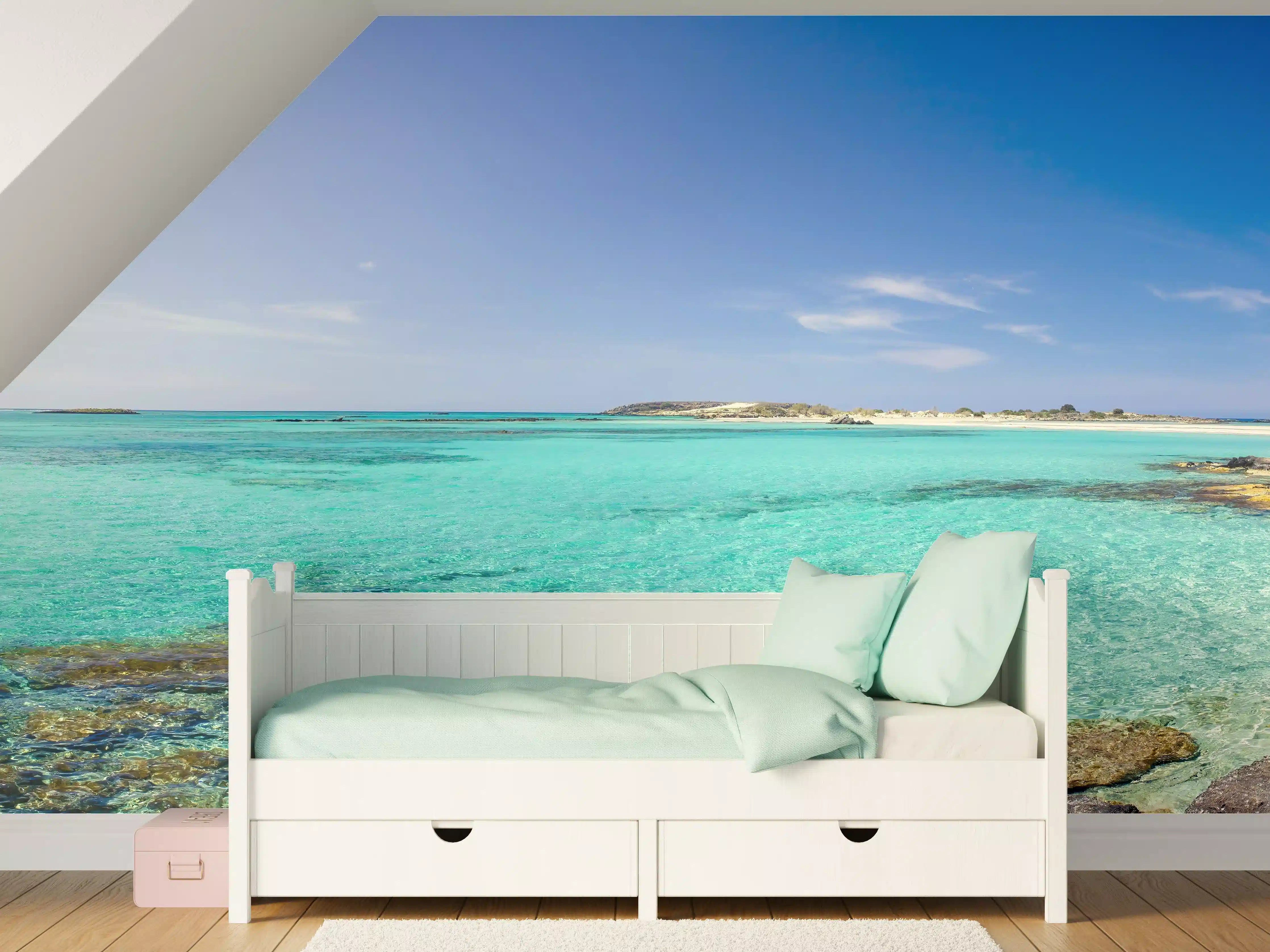 Kinderzimmer Wandgestaltung - Elafonisi Strand Panorama
