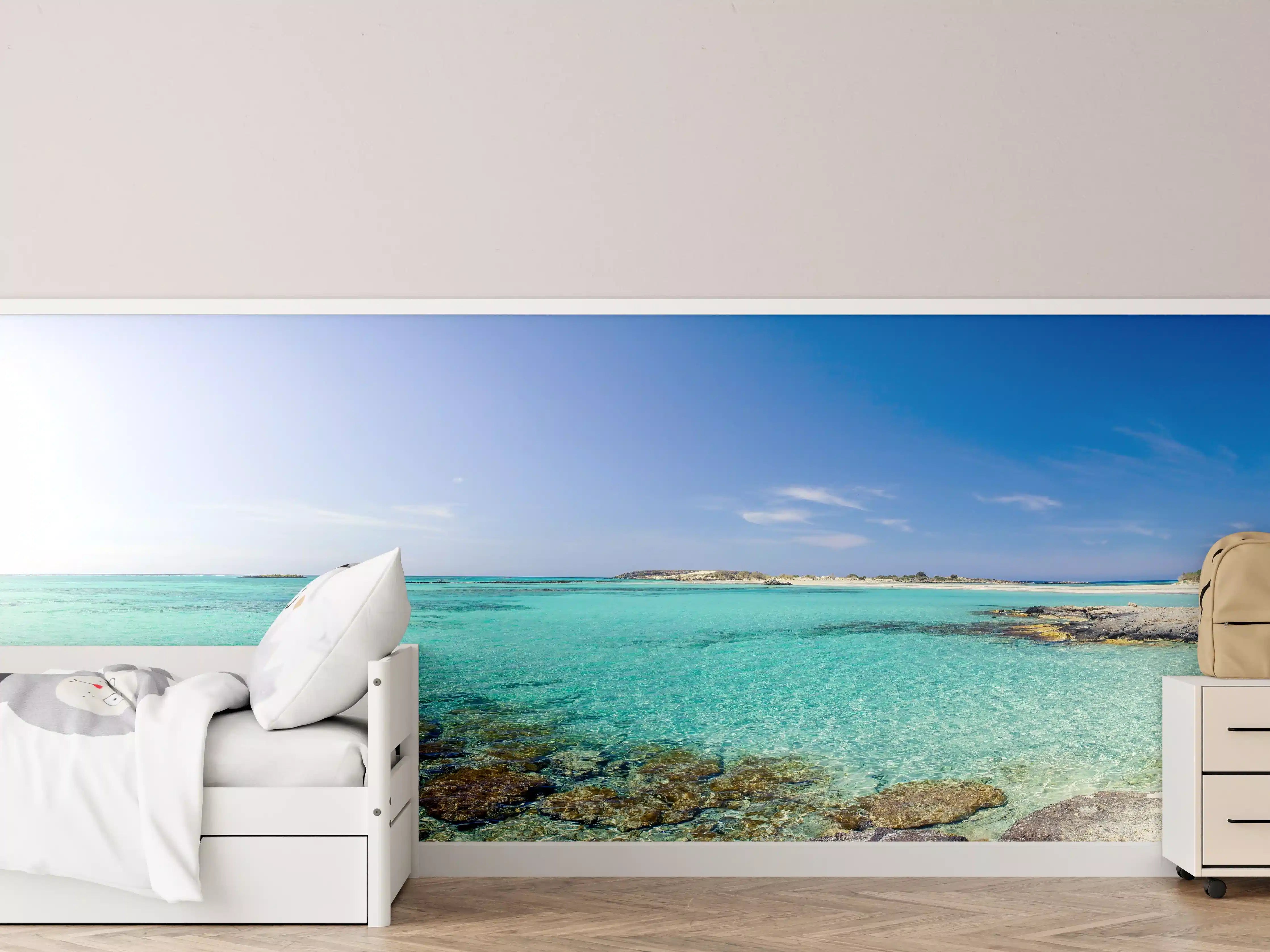 Kinderzimmer Wandgestaltung - Elafonisi Strand Panorama