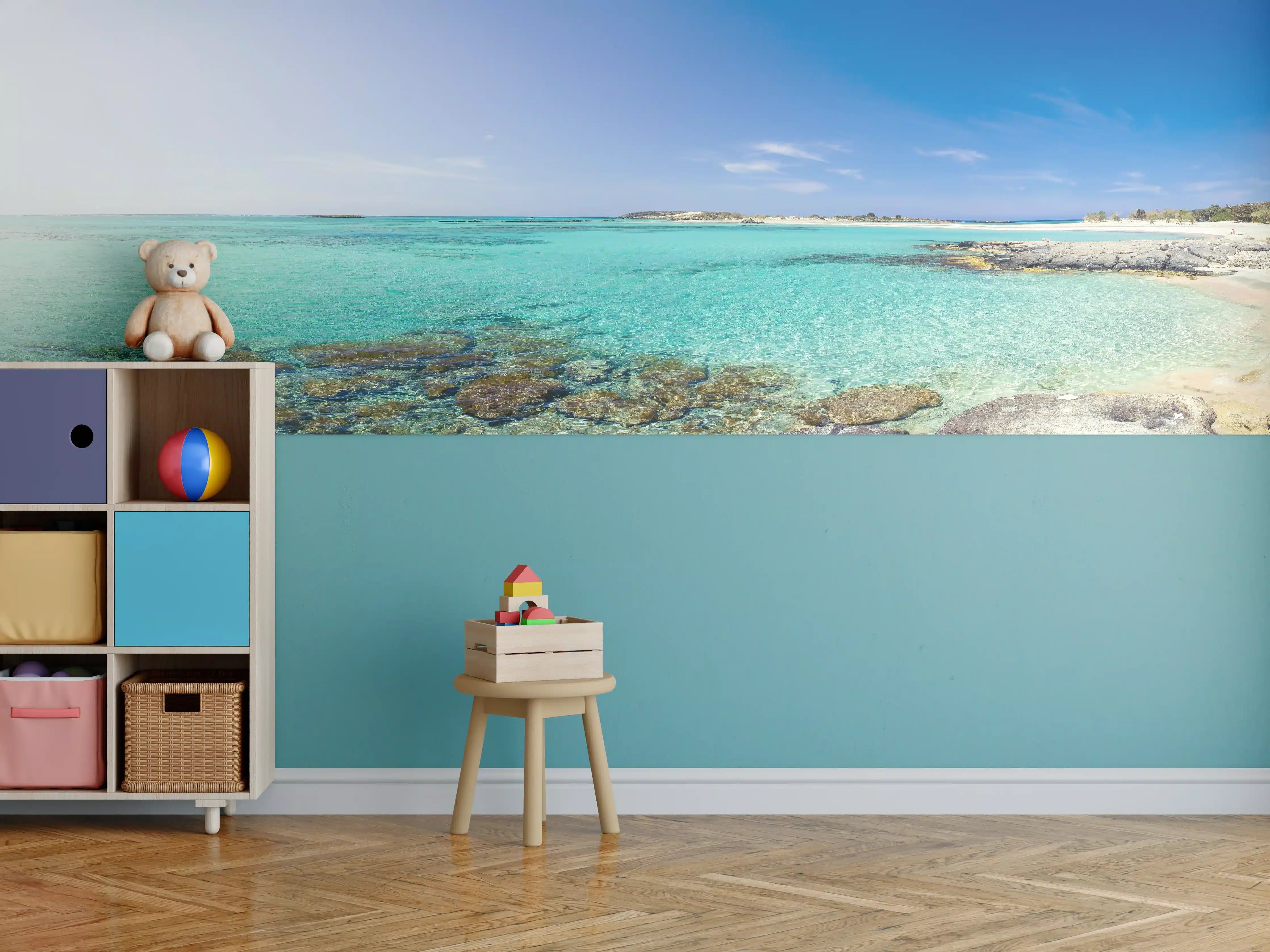 Kinderzimmer Wandgestaltung - Elafonisi Strand Panorama
