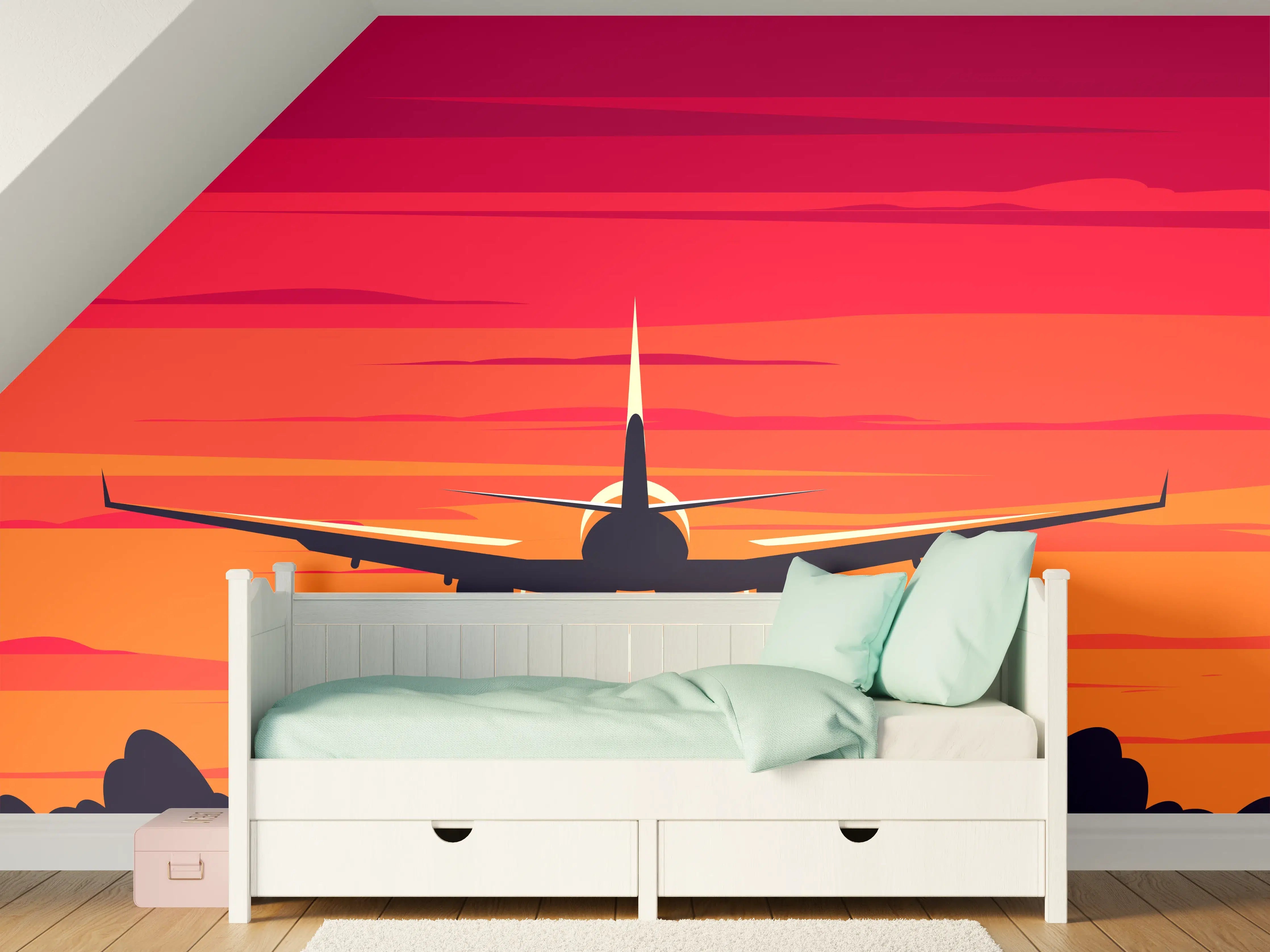 Kinderzimmer Wandgestaltung - Elegant Sunset Landing