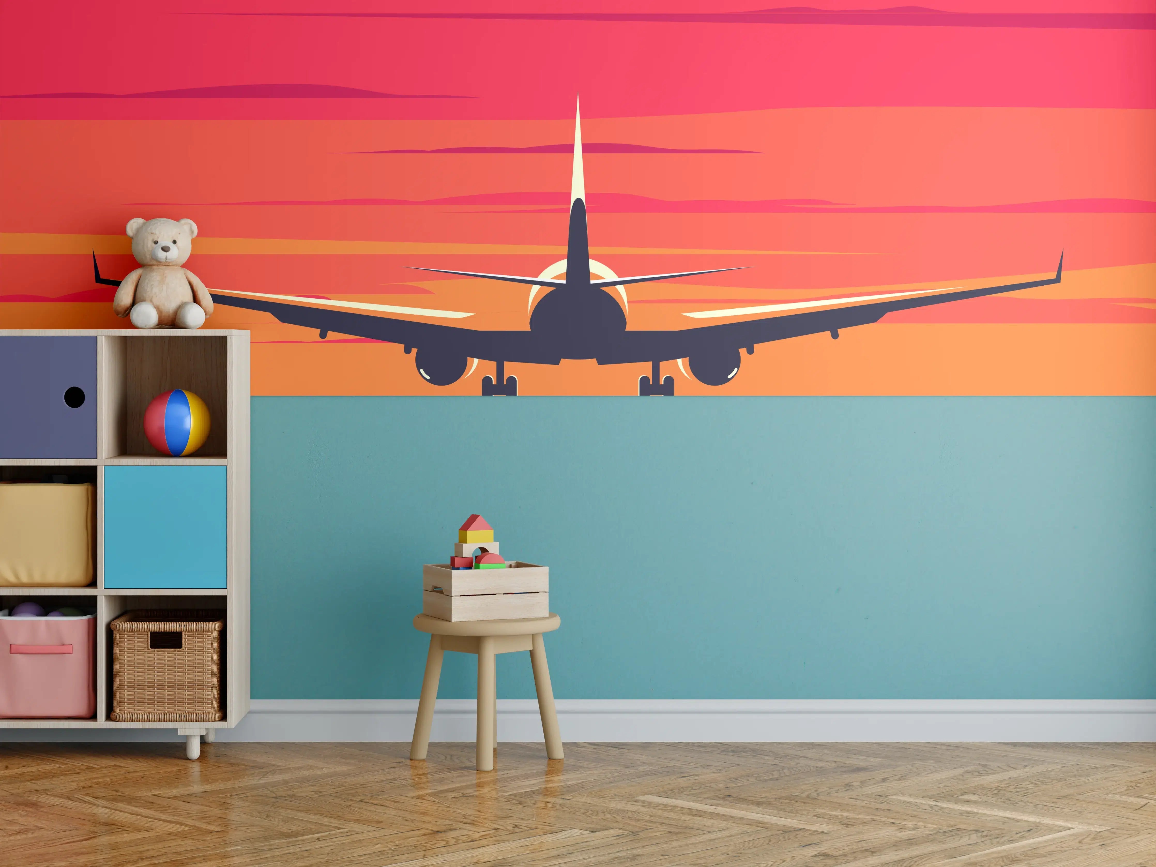 Kinderzimmer Wandgestaltung - Elegant Sunset Landing