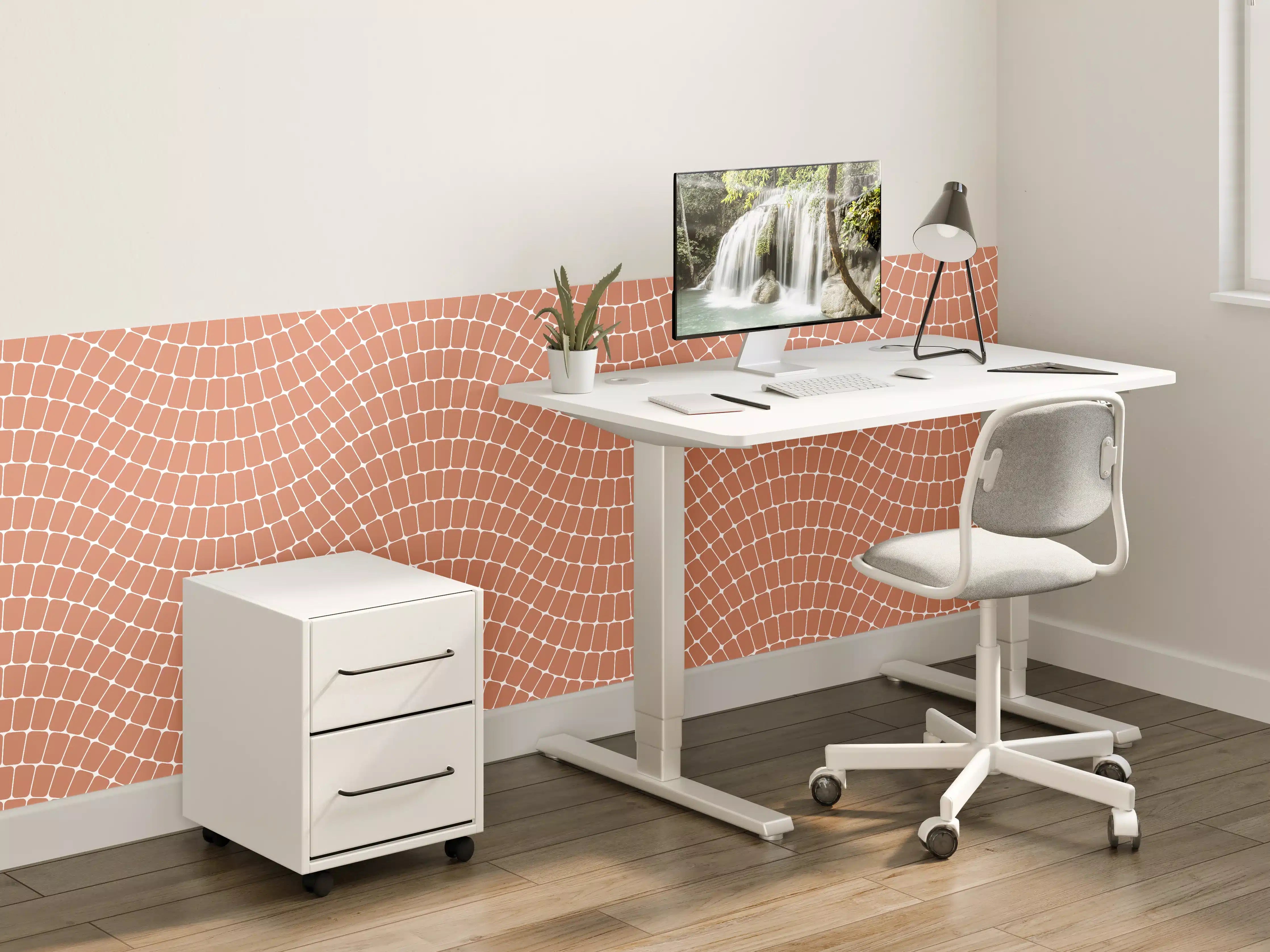 Kinderzimmer Wandgestaltung - Elegante Weiße Marmor-Textur mit zarten Graunuancen