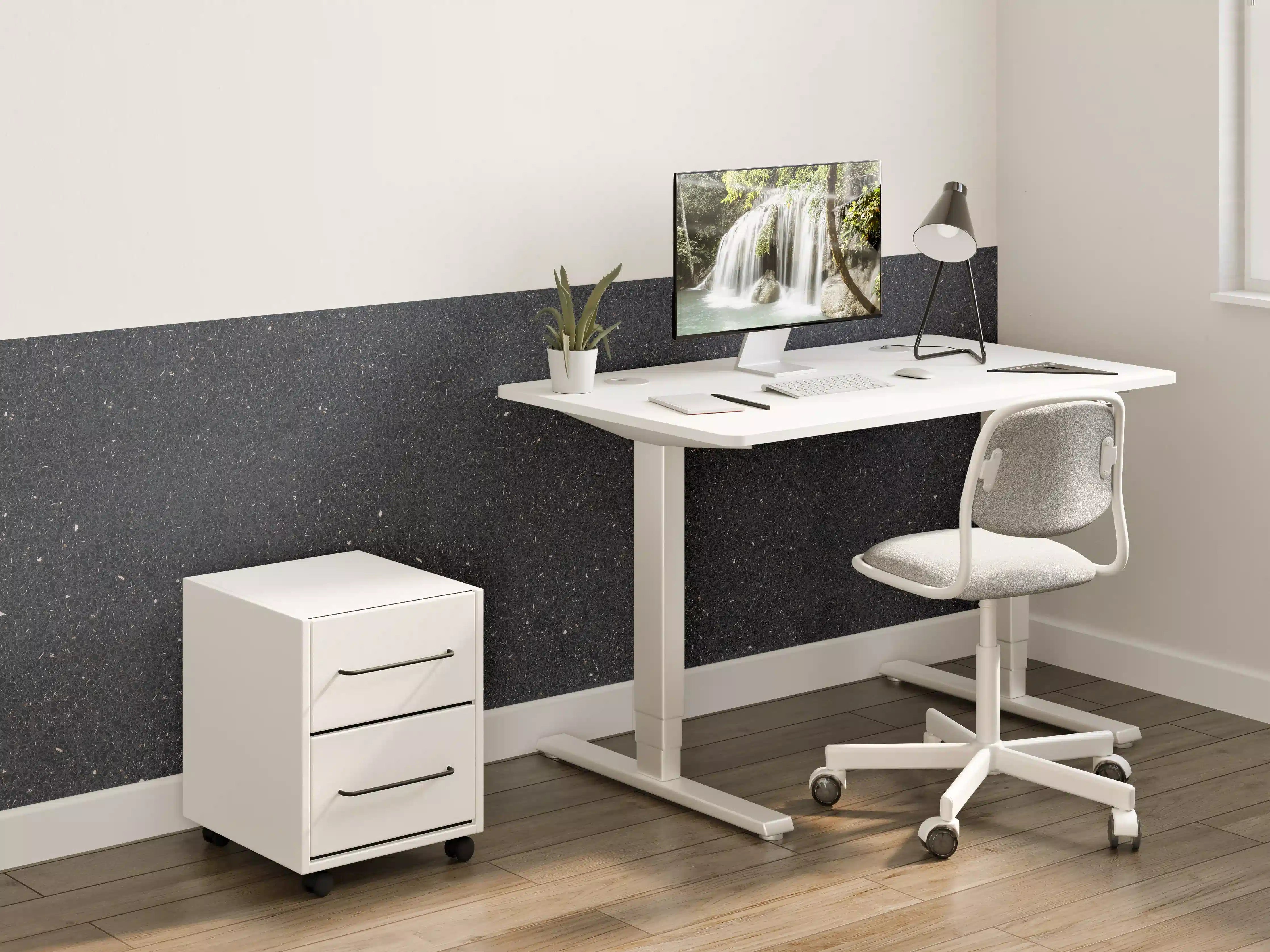 Kinderzimmer Wandgestaltung - Eleganter Schwarz-Granit-Hintergrund