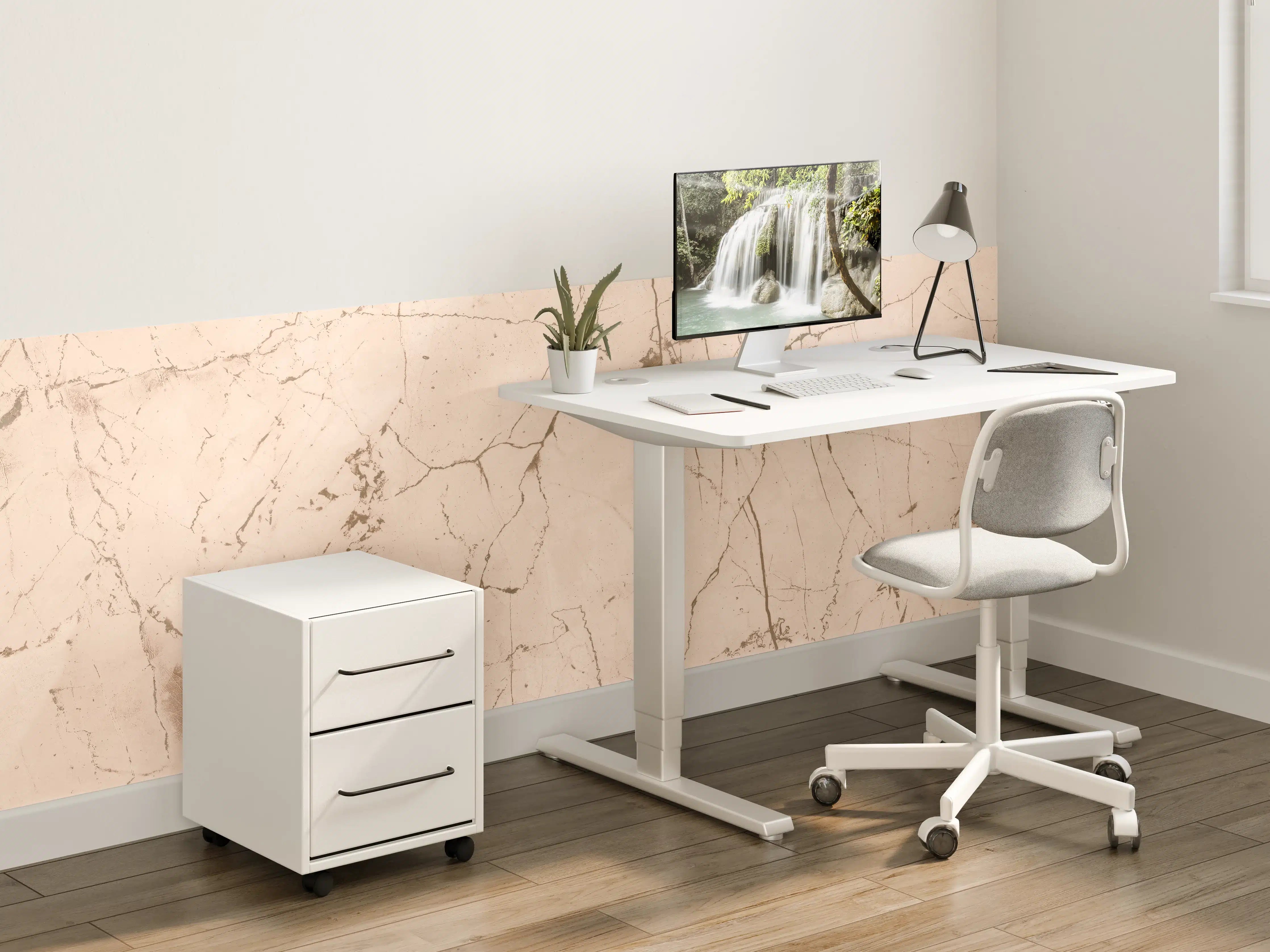 Kinderzimmer Wandgestaltung - Elfenbeinfarbener OnyxmarmoR