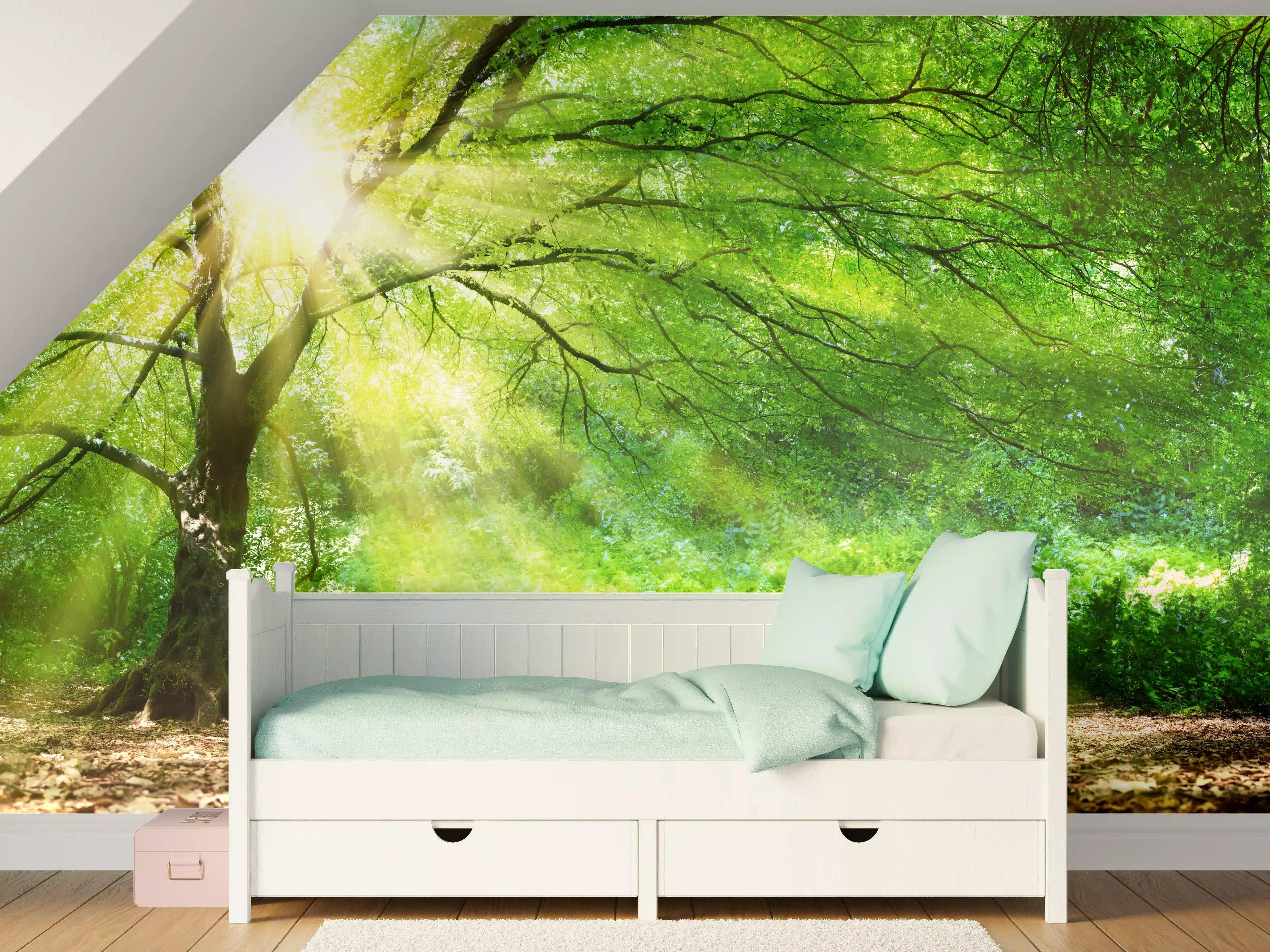 Kinderzimmer Wandgestaltung - Energiegeladener Wald