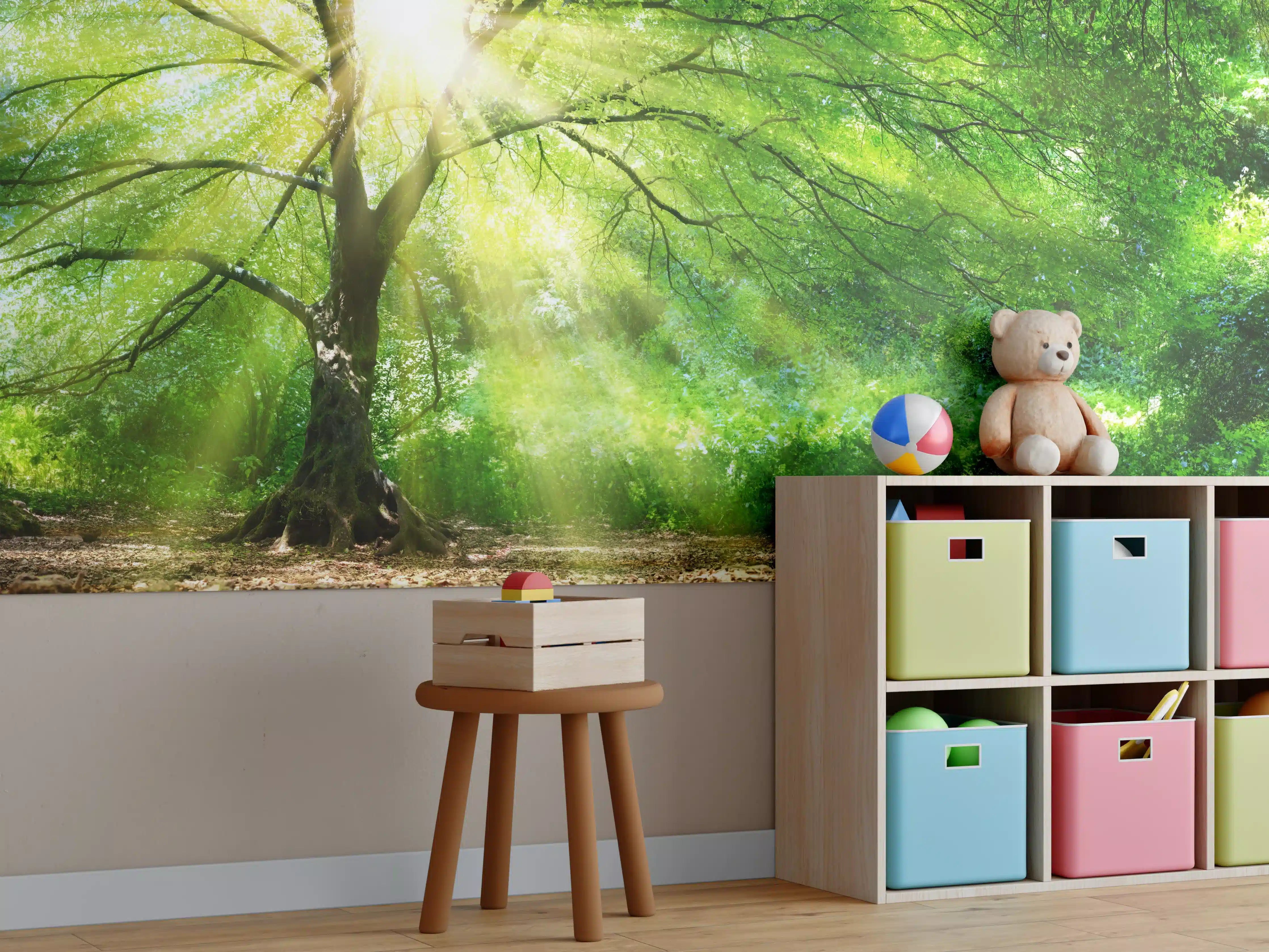 Kinderzimmer Wandgestaltung - Energiegeladener Wald