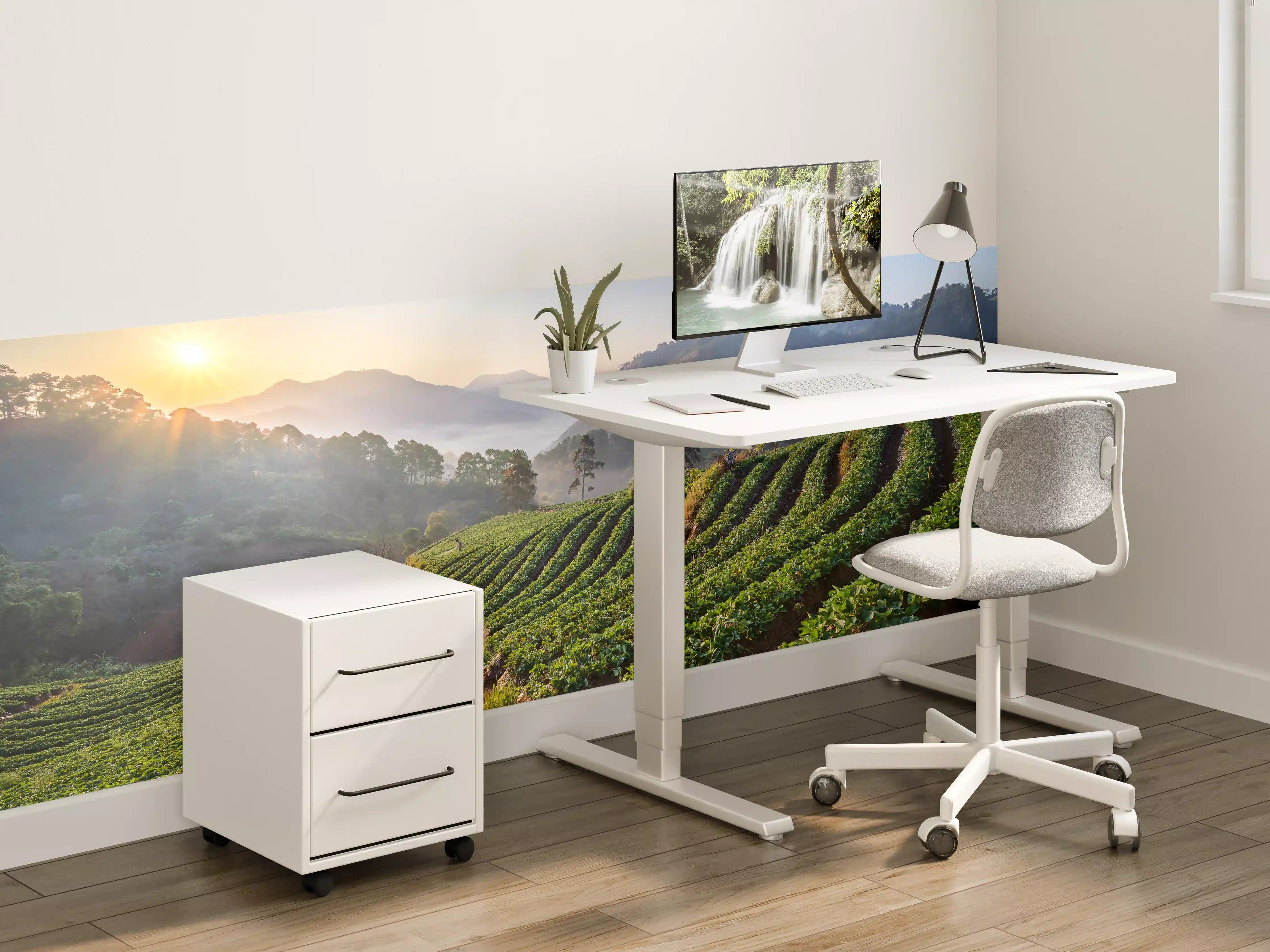 Kinderzimmer Wandgestaltung - Erdbeerfeld in Chiang Mai