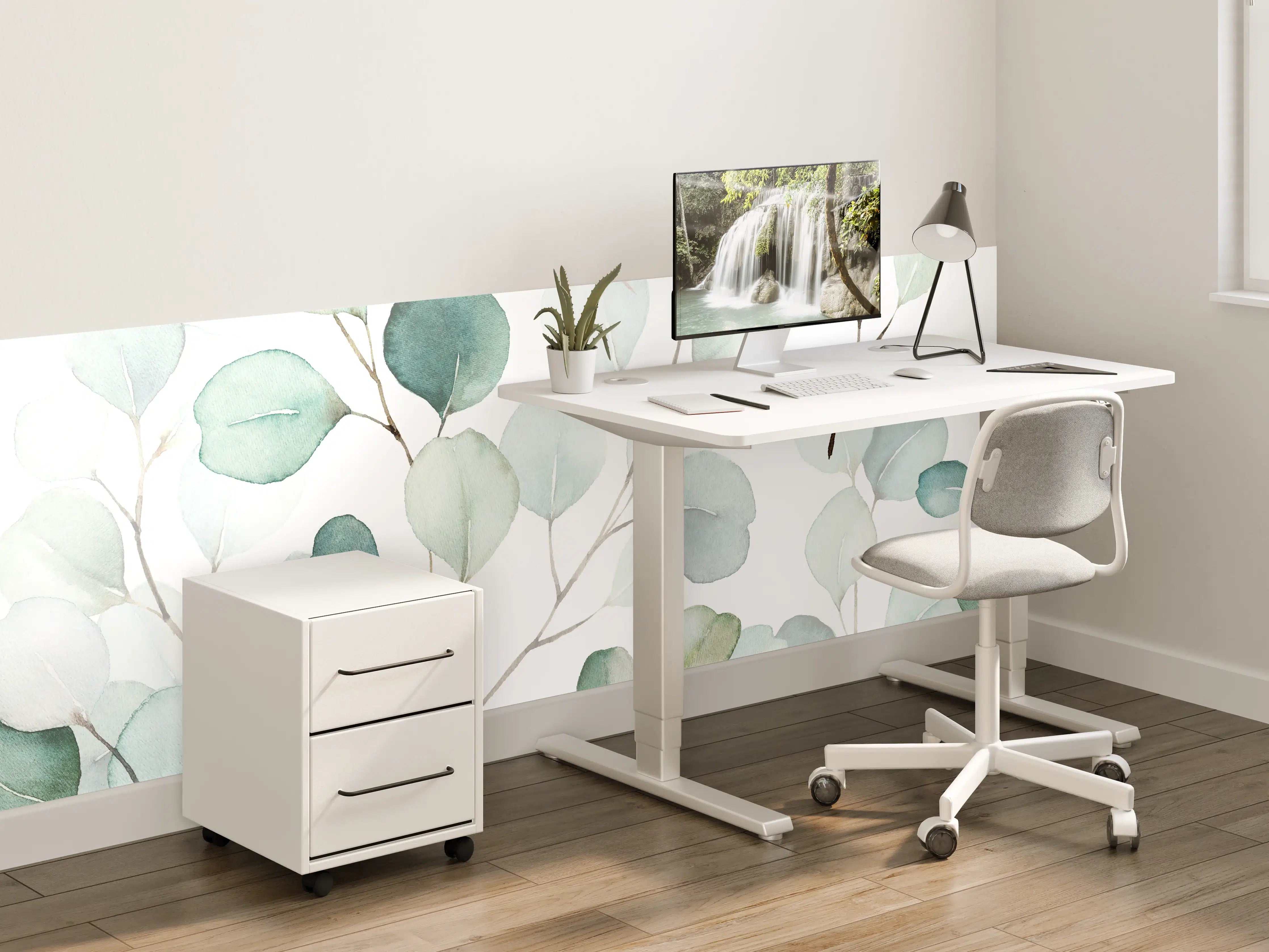 Kinderzimmer Wandgestaltung - Eukalyptus Aquarell