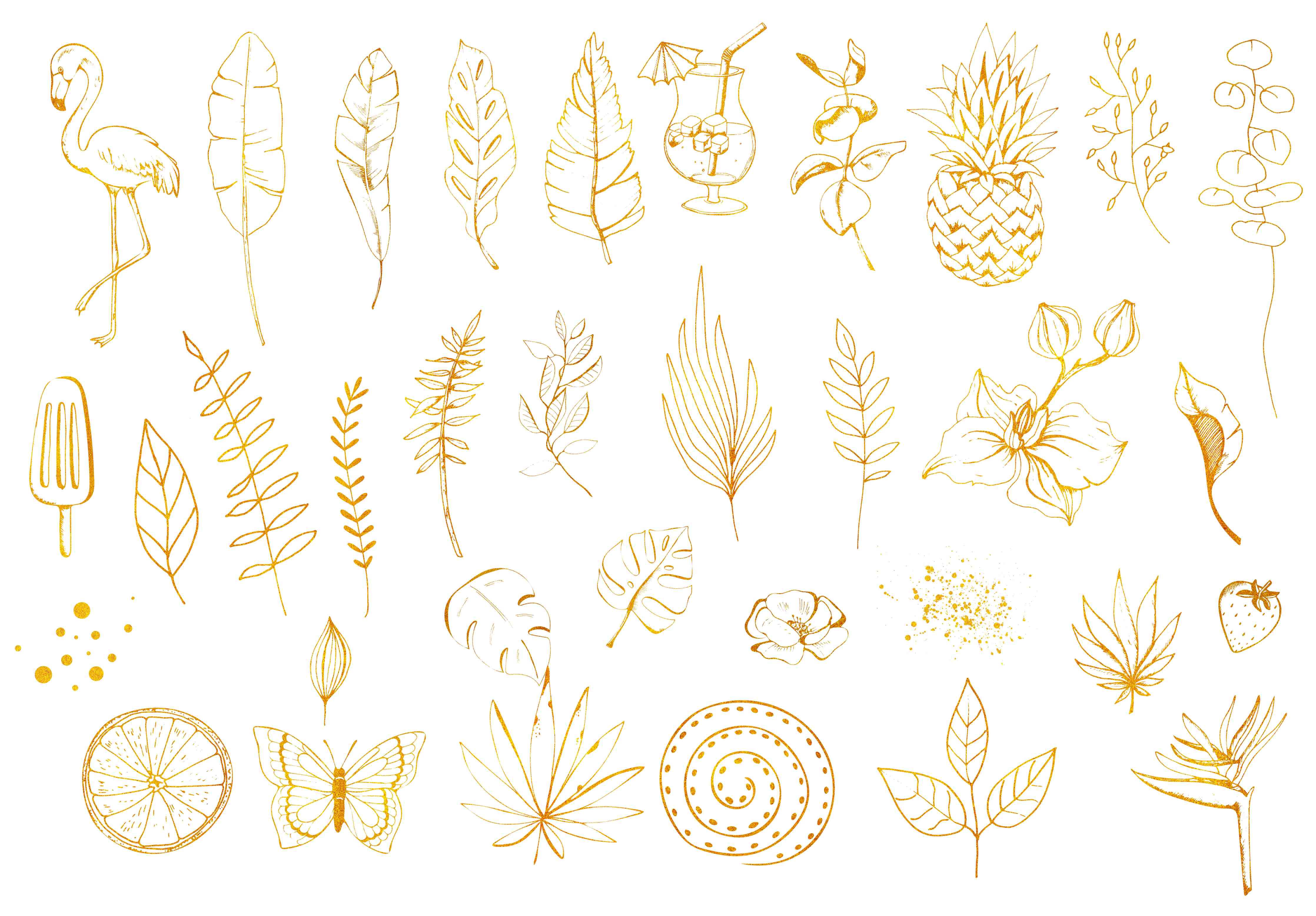 Kinderzimmer Wandgestaltung-Exotische Motive - Zeichenmalerei