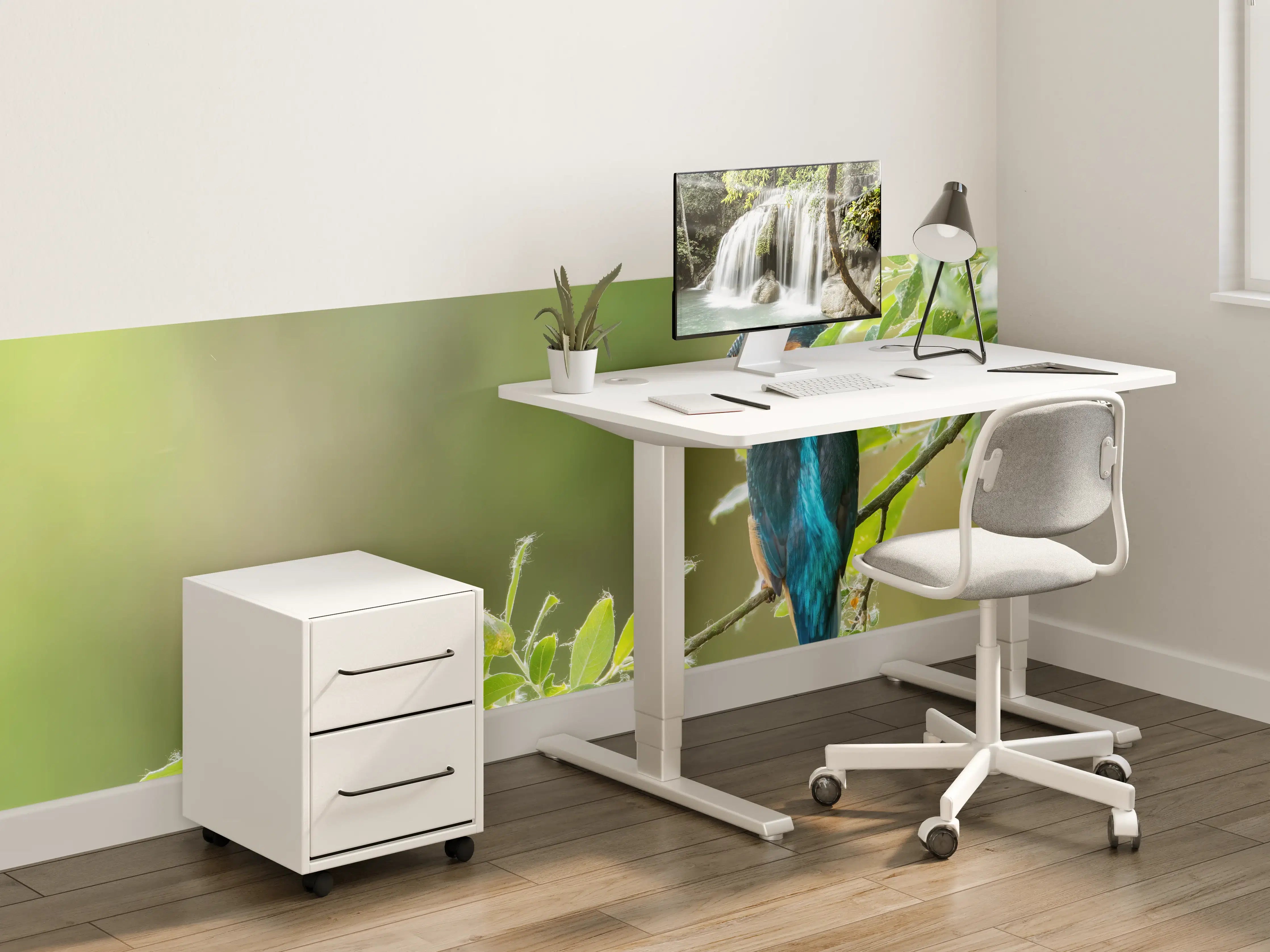 Kinderzimmer Wandgestaltung - Exotischer friedlicher Eisvogel