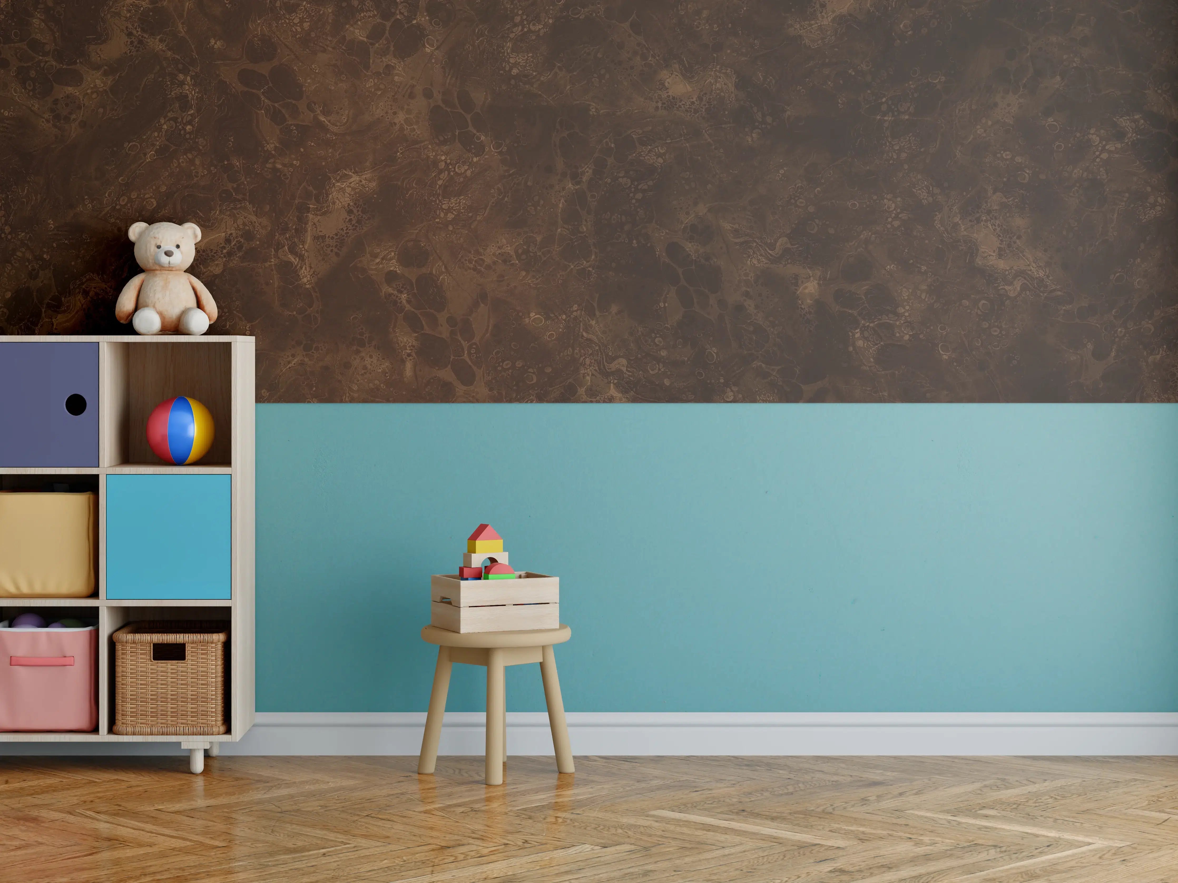 Kinderzimmer Wandgestaltung - Fantasievolle Farbmischung