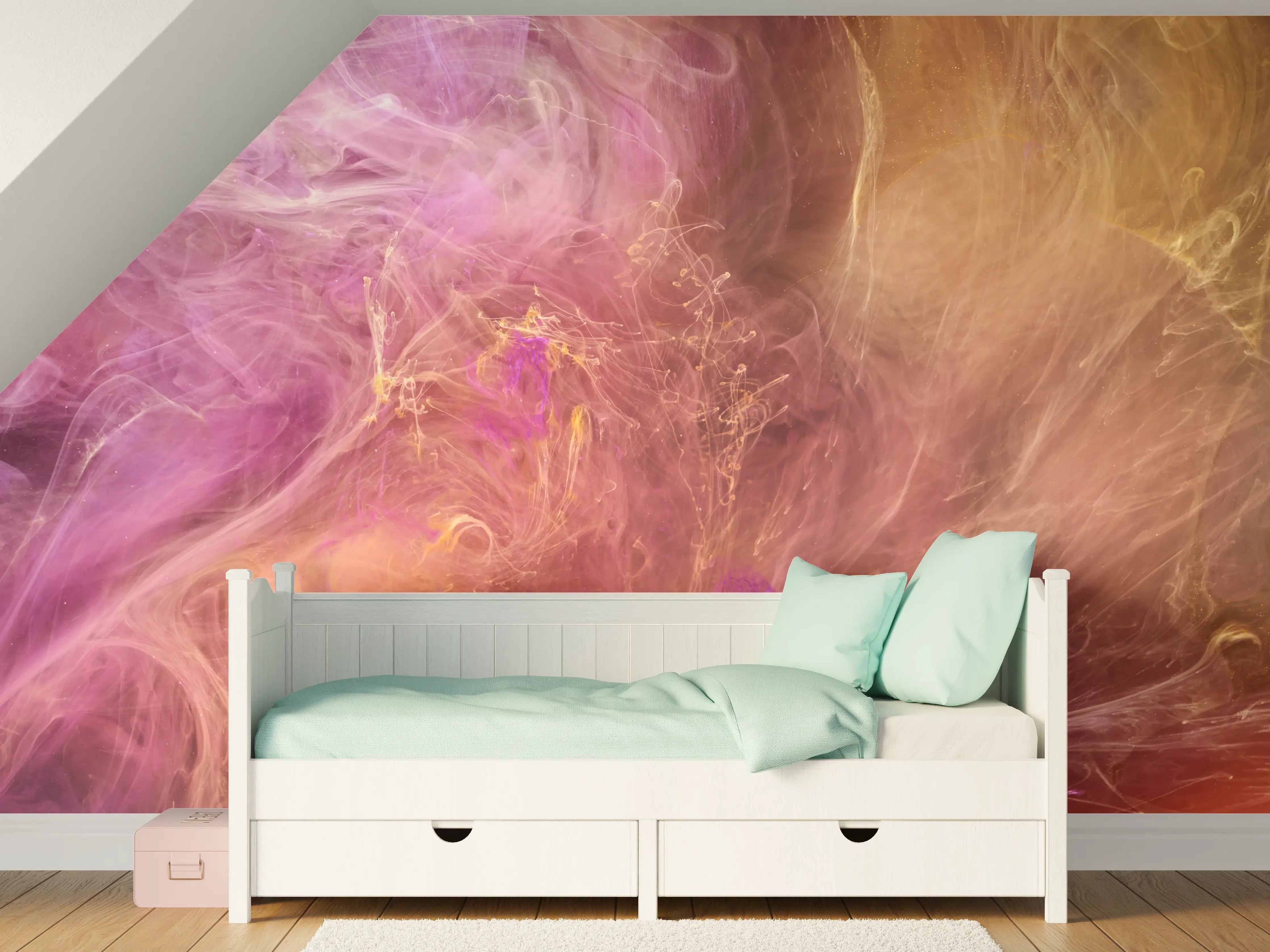 Kinderzimmer Wandgestaltung - Faszinierende Farbmischung in mystischer Atmosphäre