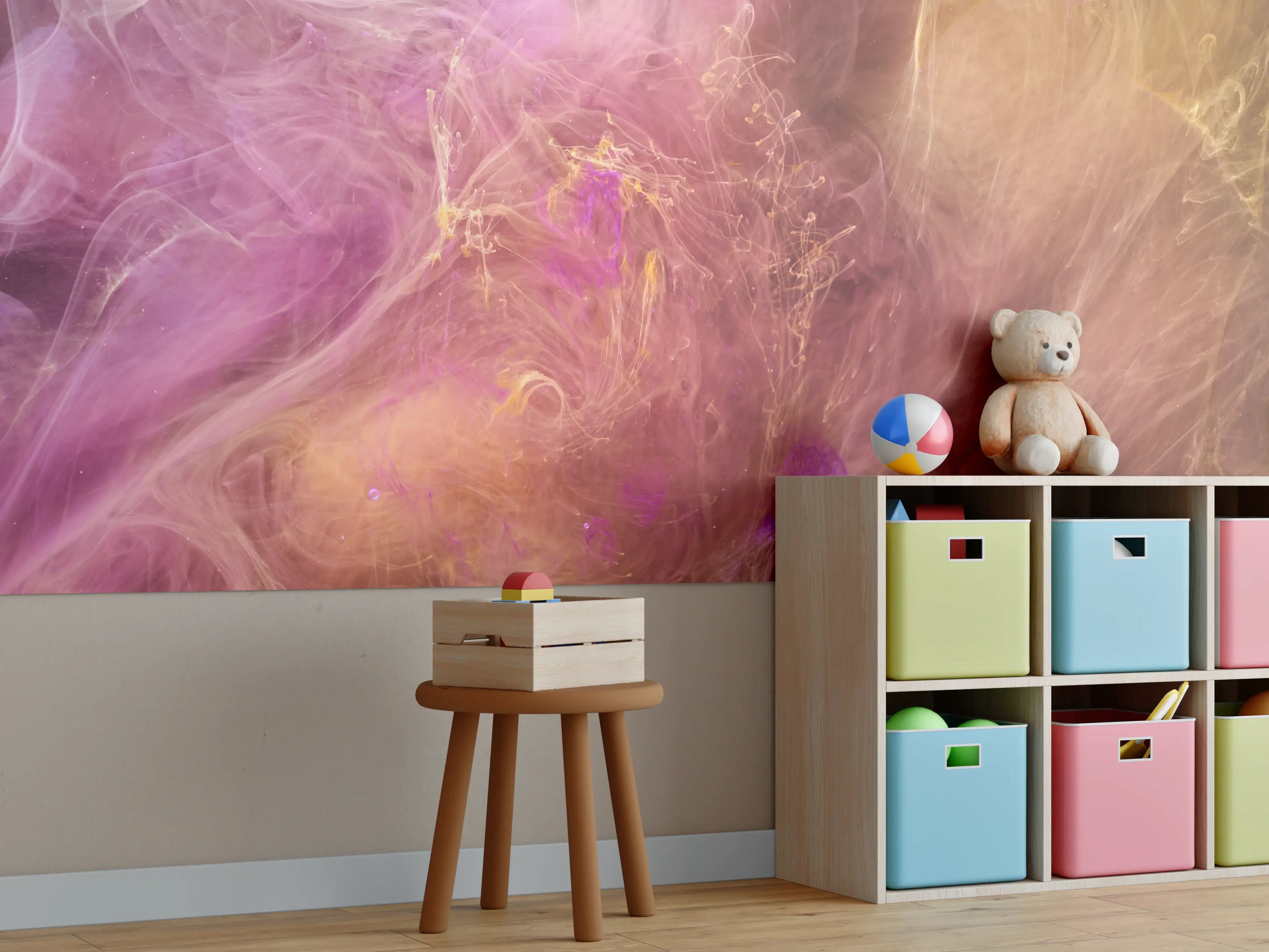 Kinderzimmer Wandgestaltung - Faszinierende Farbmischung in mystischer Atmosphäre