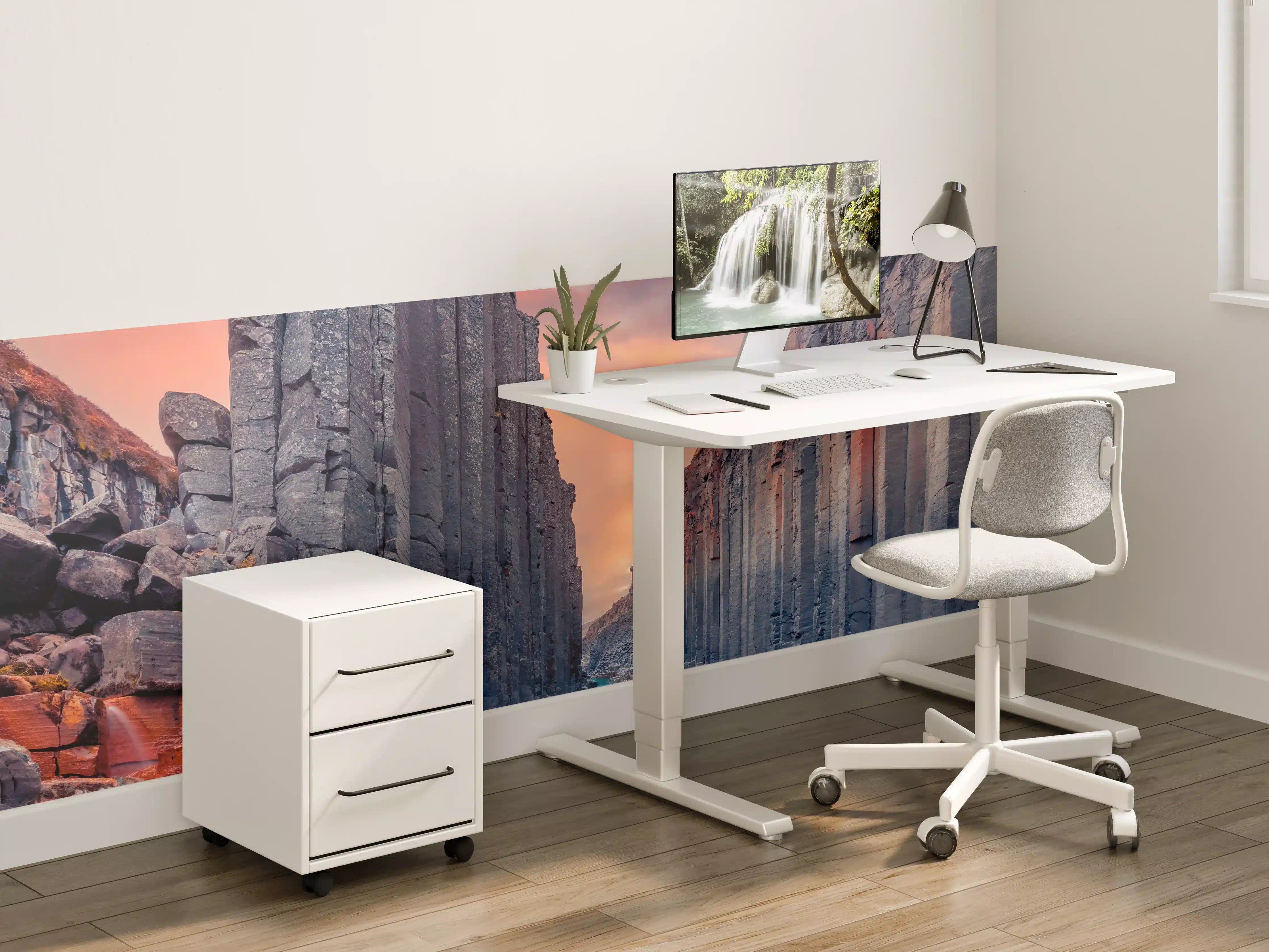 Kinderzimmer Wandgestaltung - Faszinierende Felsformationen und Wasserlauf