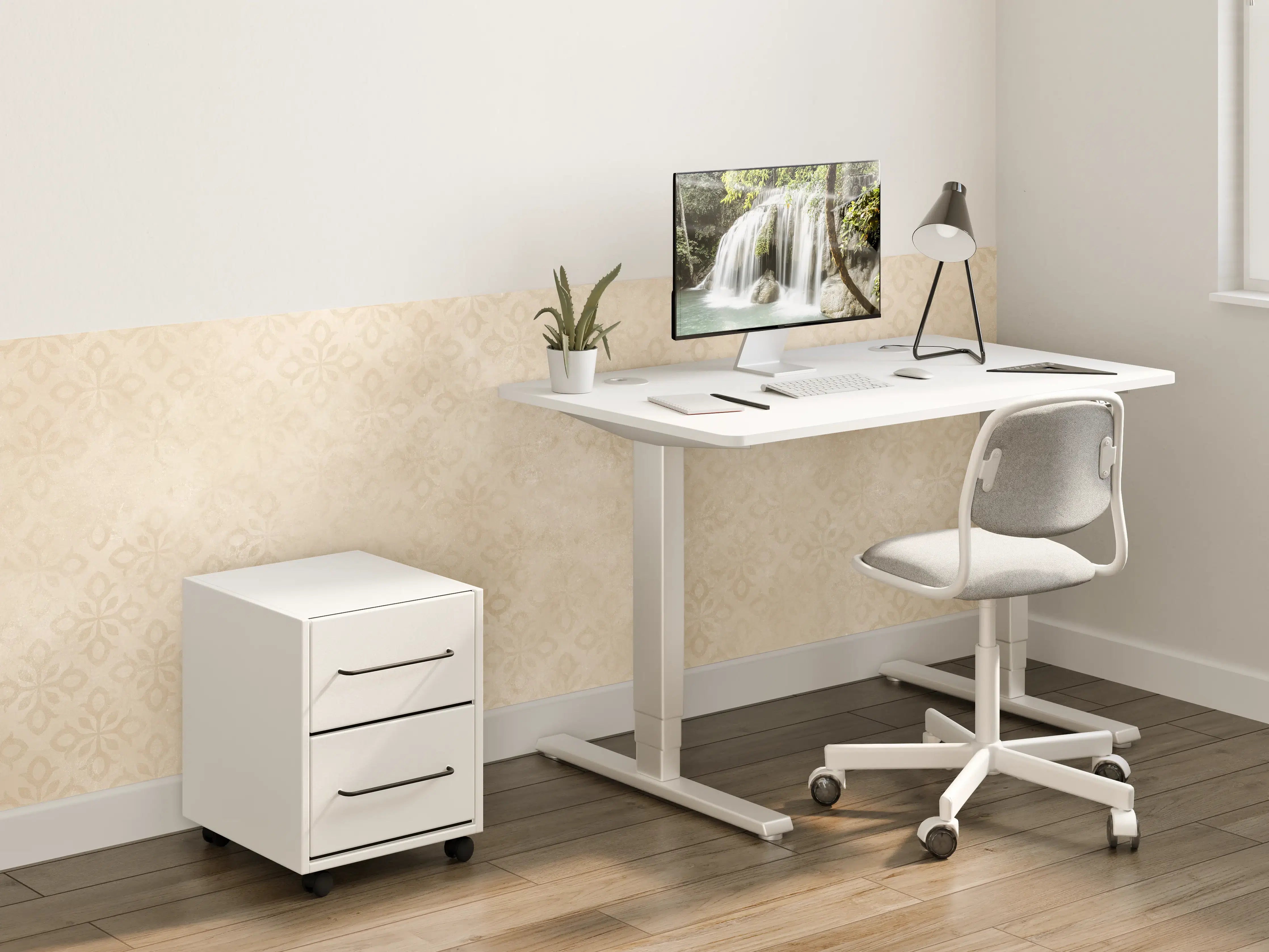 Kinderzimmer Wandgestaltung - Feines Ornament Muster