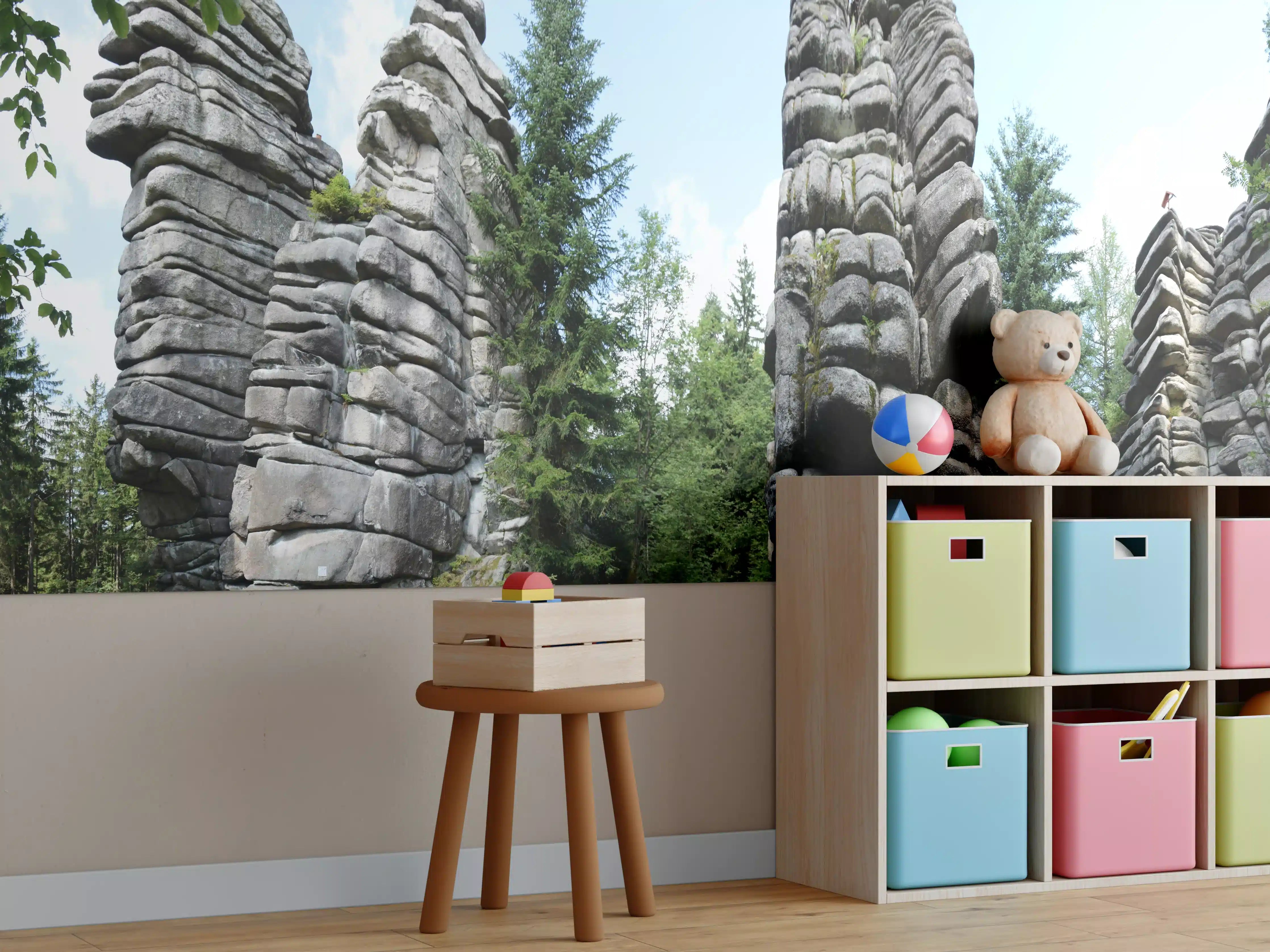 Kinderzimmer Wandgestaltung - Fichtelgebirge - Drei Brüder