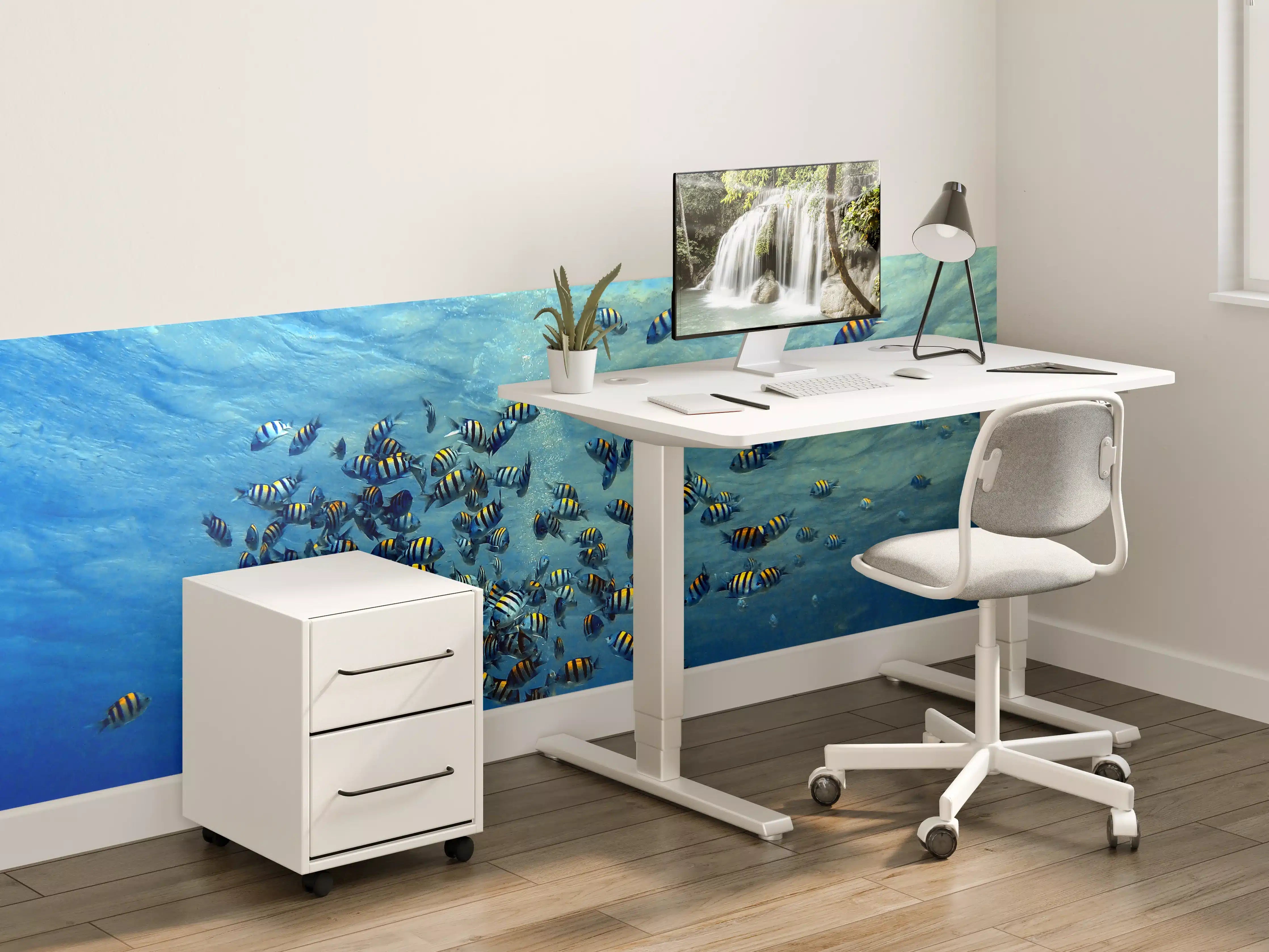 Kinderzimmer Wandgestaltung - Fische im klarem Meer