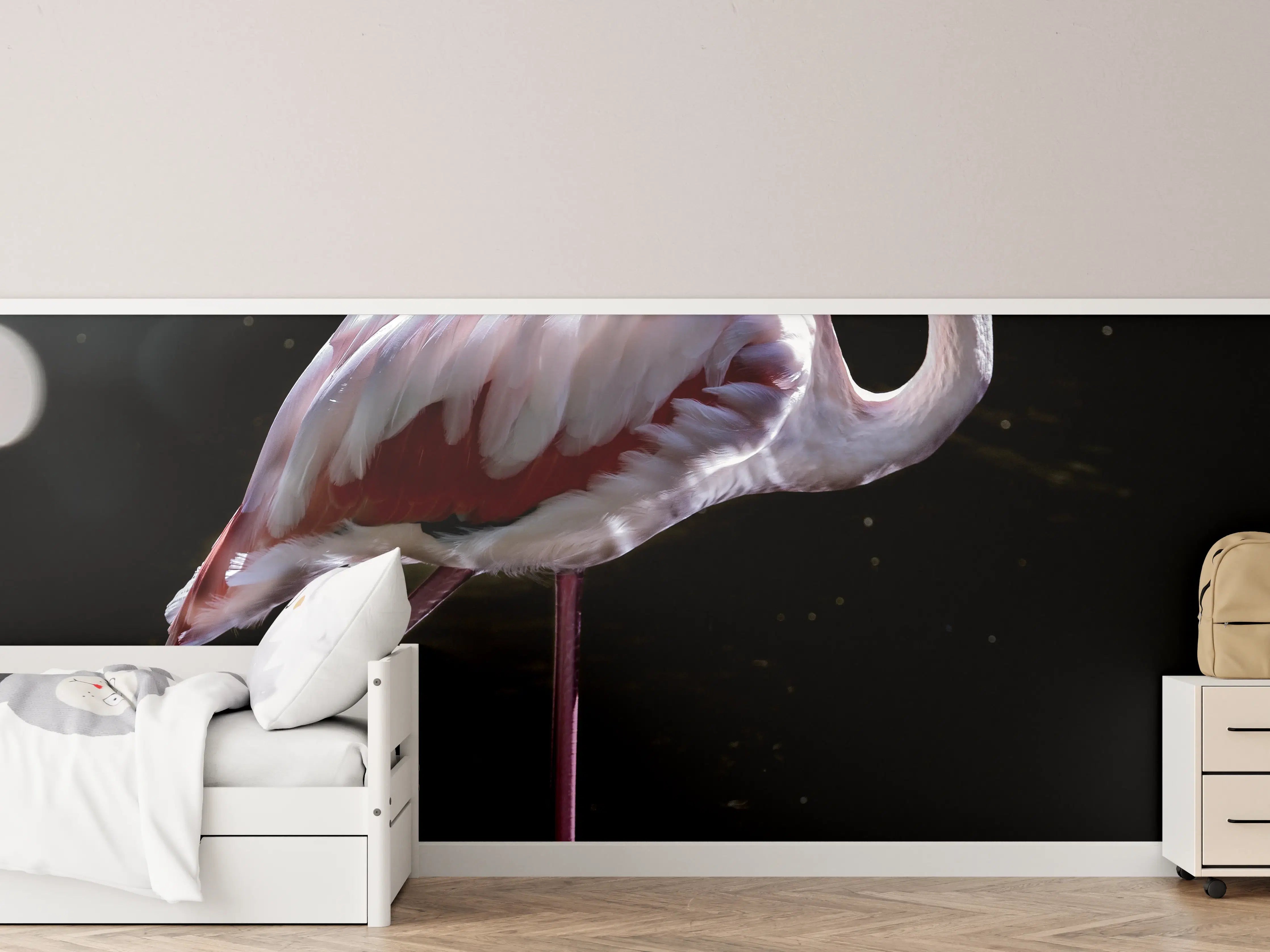 Kinderzimmer Wandgestaltung - Flamingo