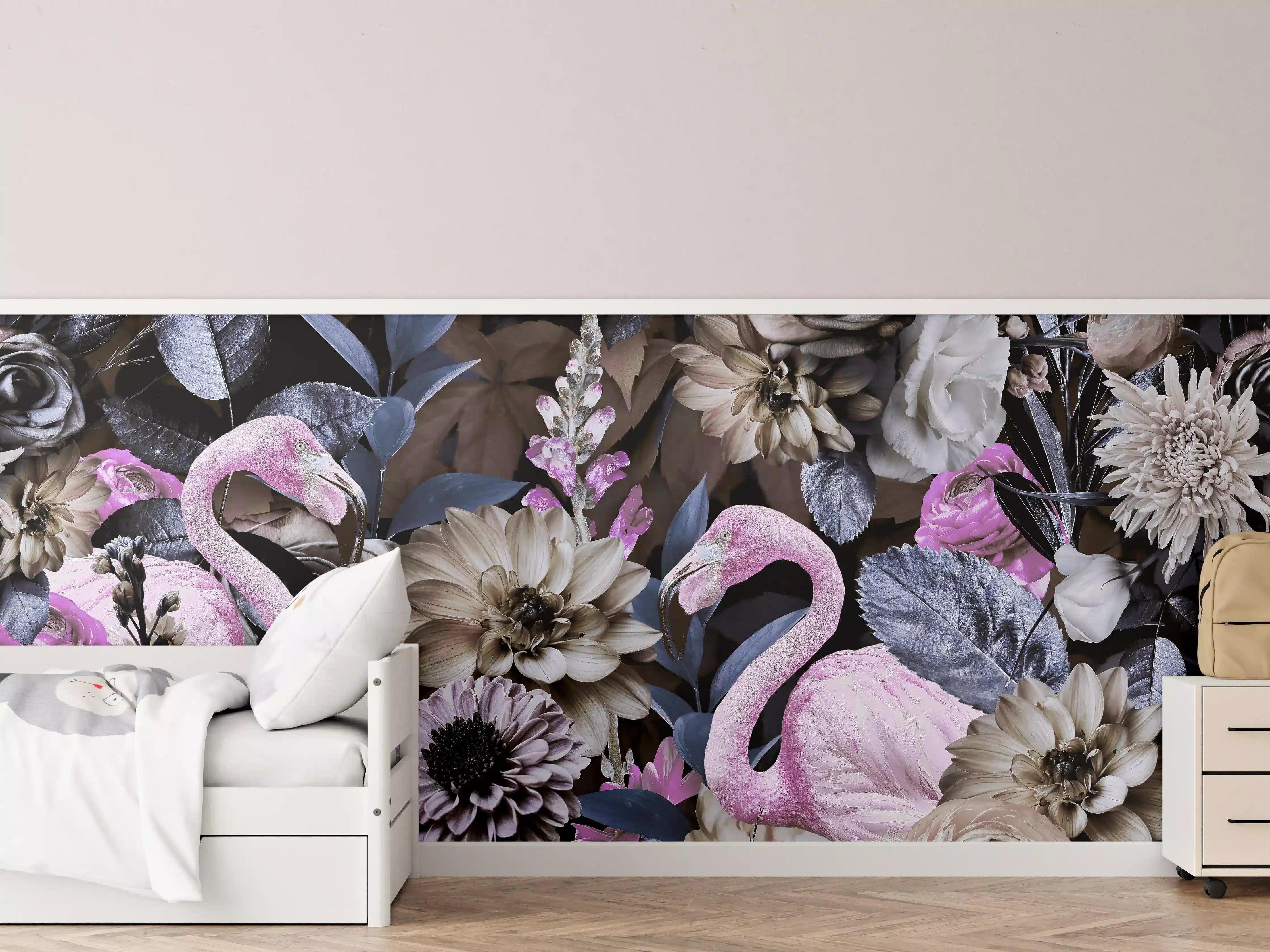 Kinderzimmer Wandgestaltung - Flamingo Garden - Floral