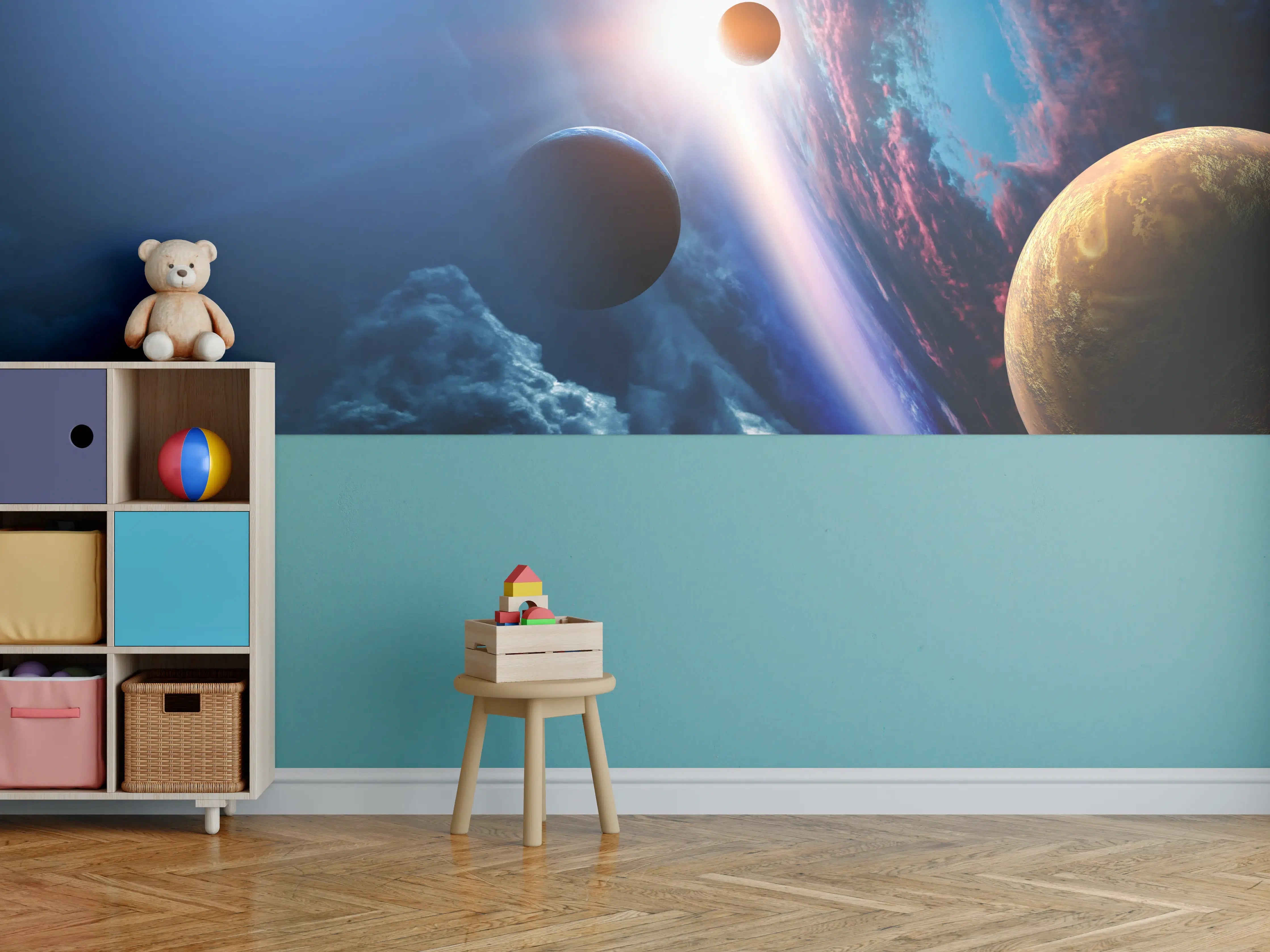 Kinderzimmer Wandgestaltung - Fliegender Adler Bewegung