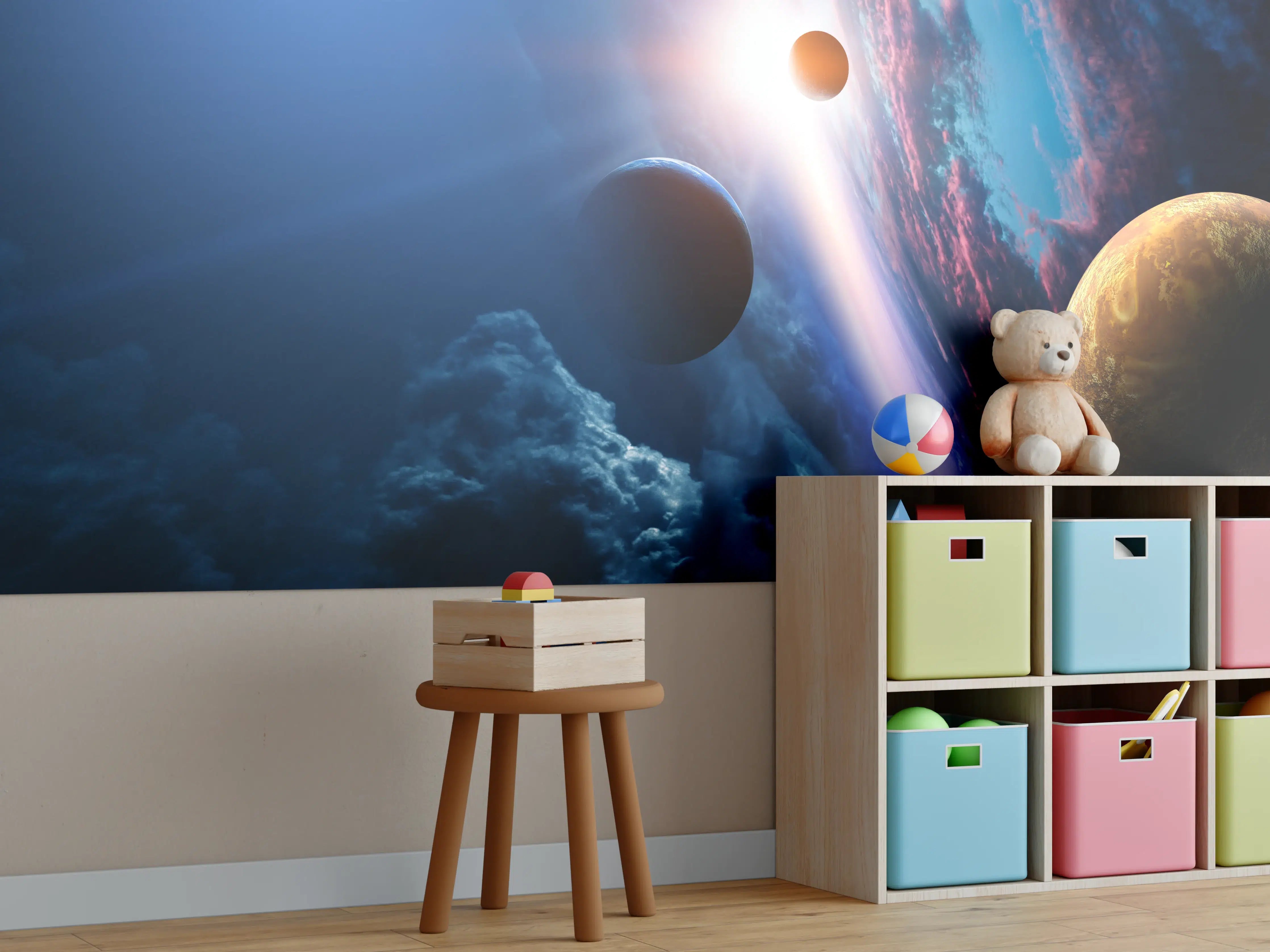 Kinderzimmer Wandgestaltung - Fliegender Adler Bewegung