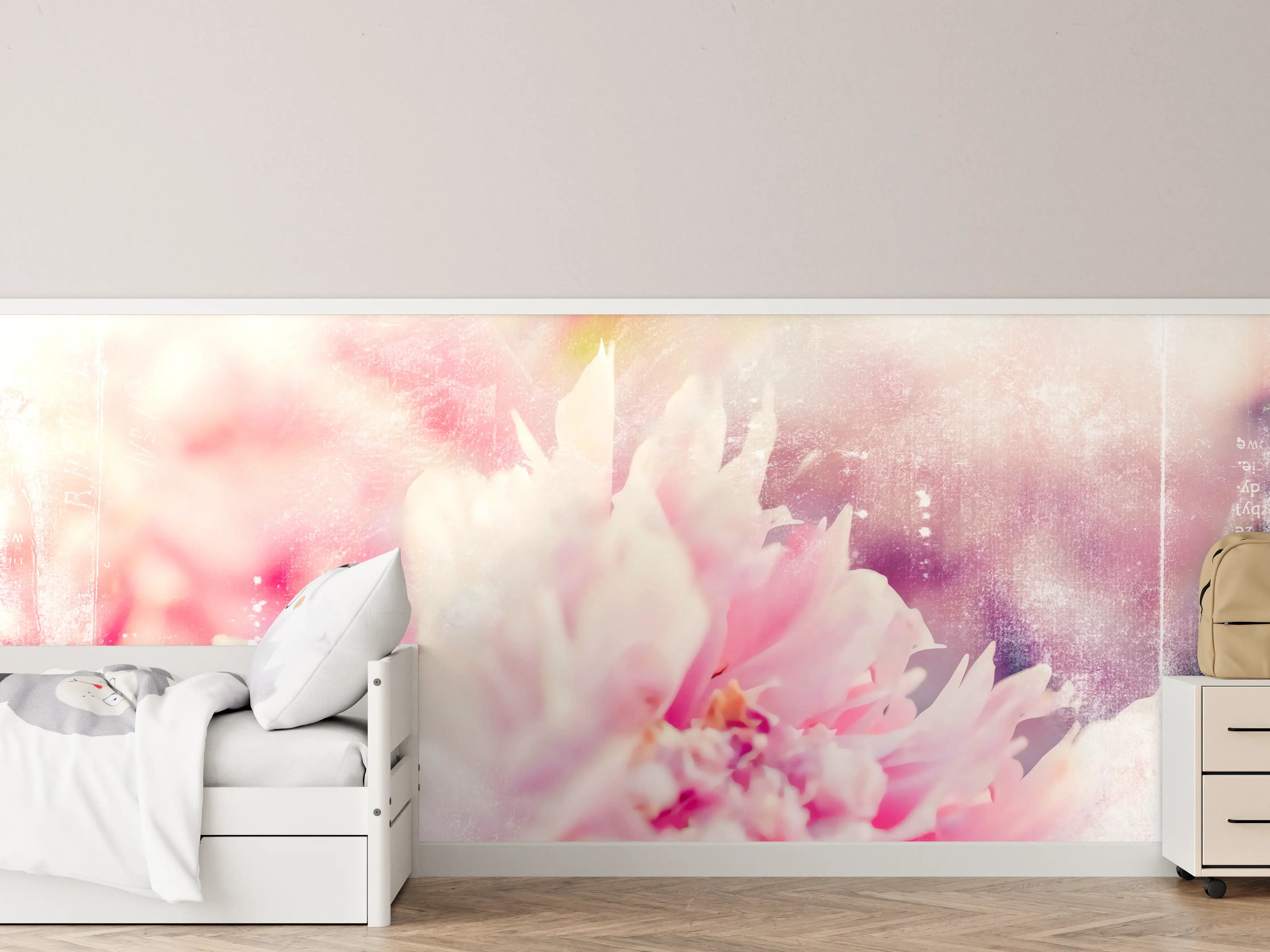 Kinderzimmer Wandgestaltung - Florale Darstellung