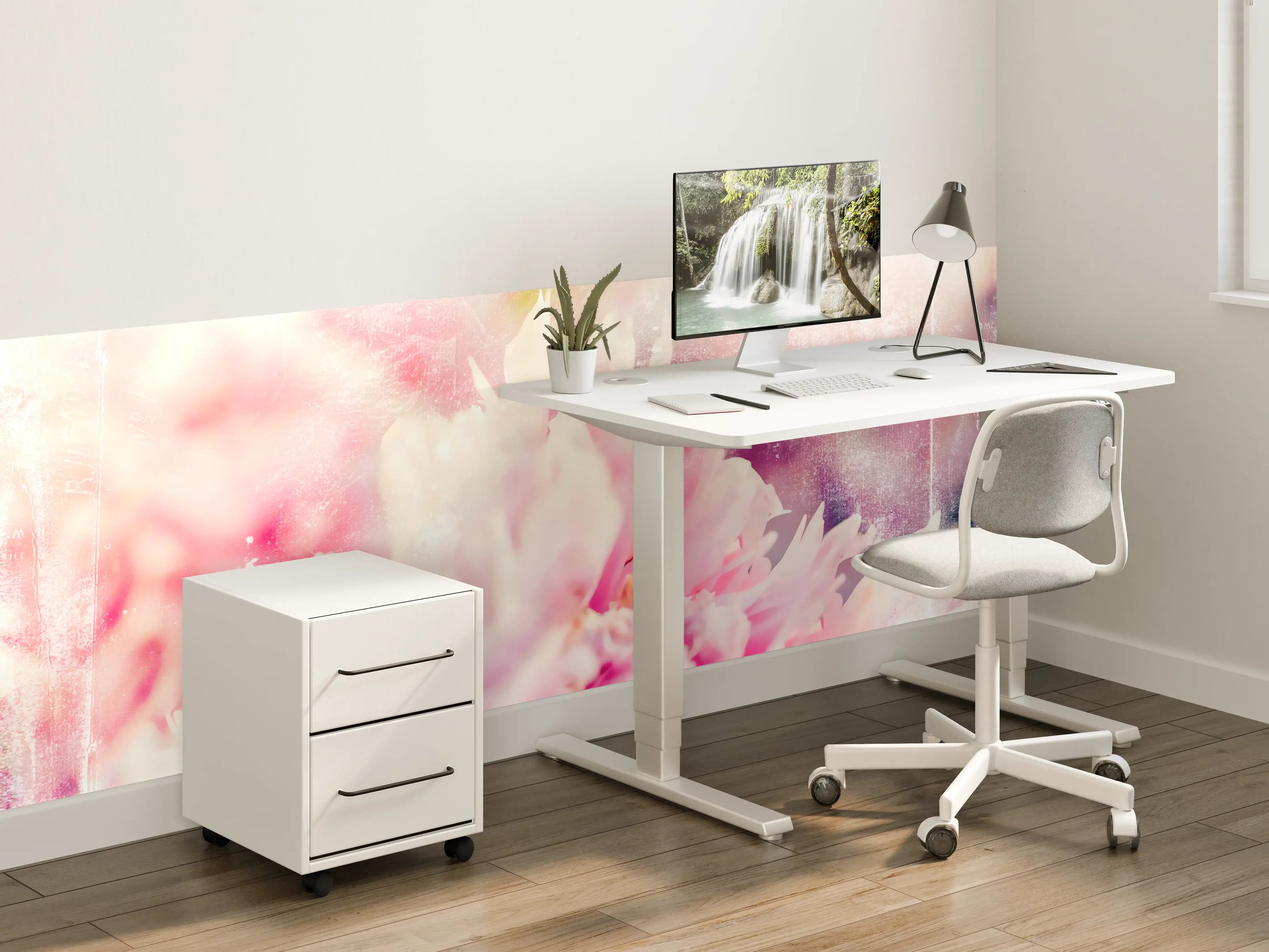 Kinderzimmer Wandgestaltung - Florale Darstellung