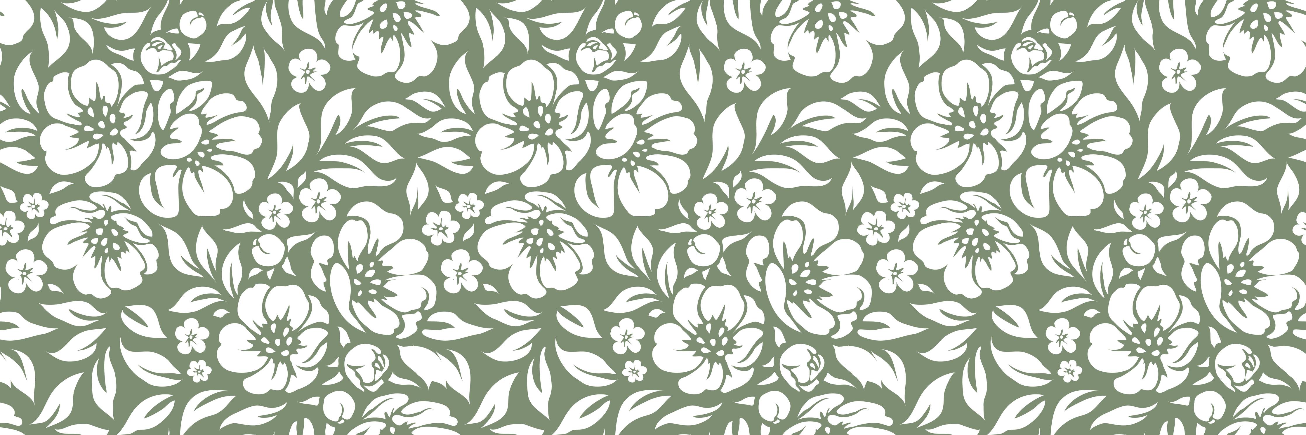 Kinderzimmer Wandgestaltung-Florale Oliven-Design-Textur