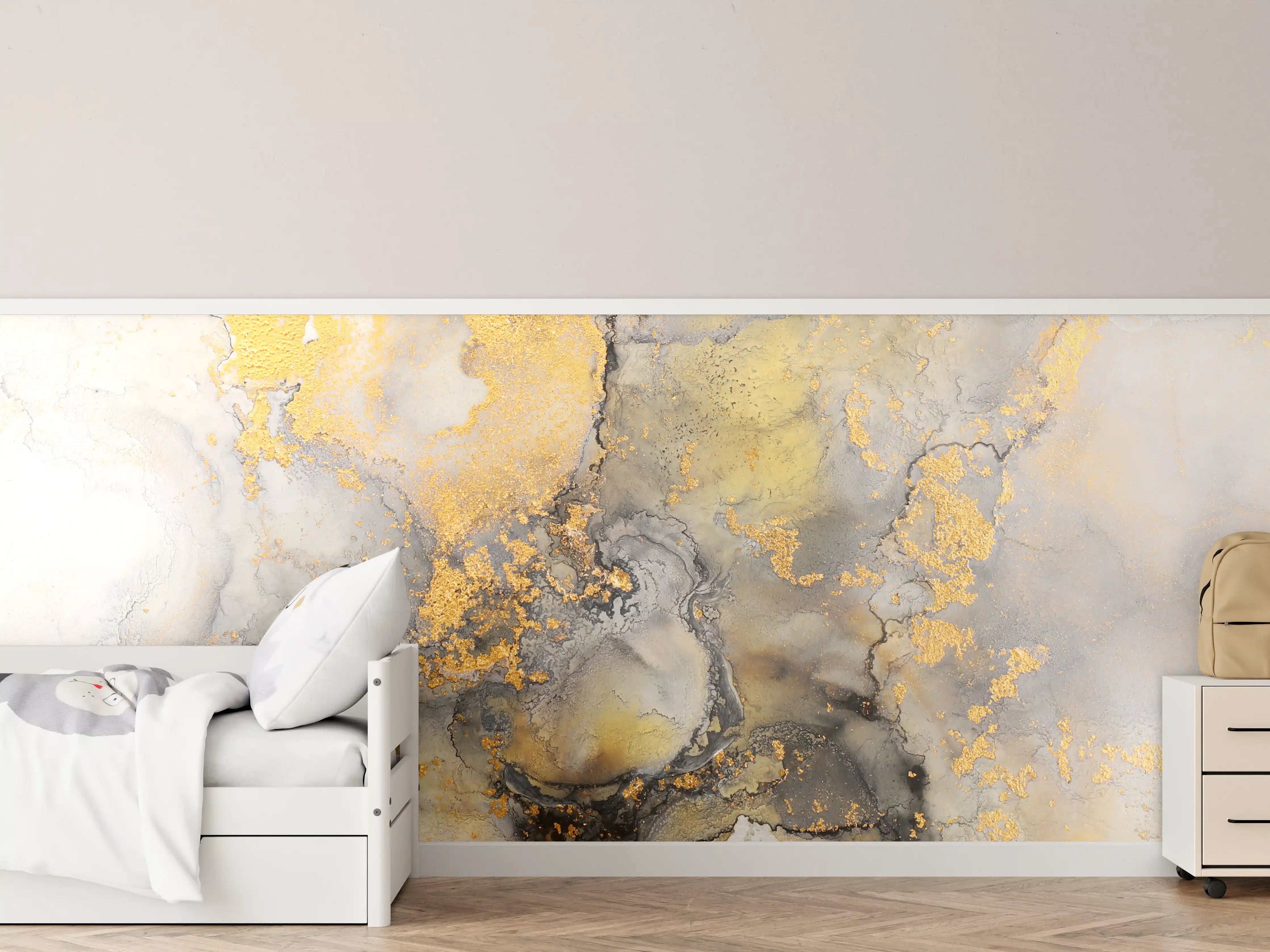 Kinderzimmer Wandgestaltung - Flüssigkunstmalerei mit Alkoholtinte