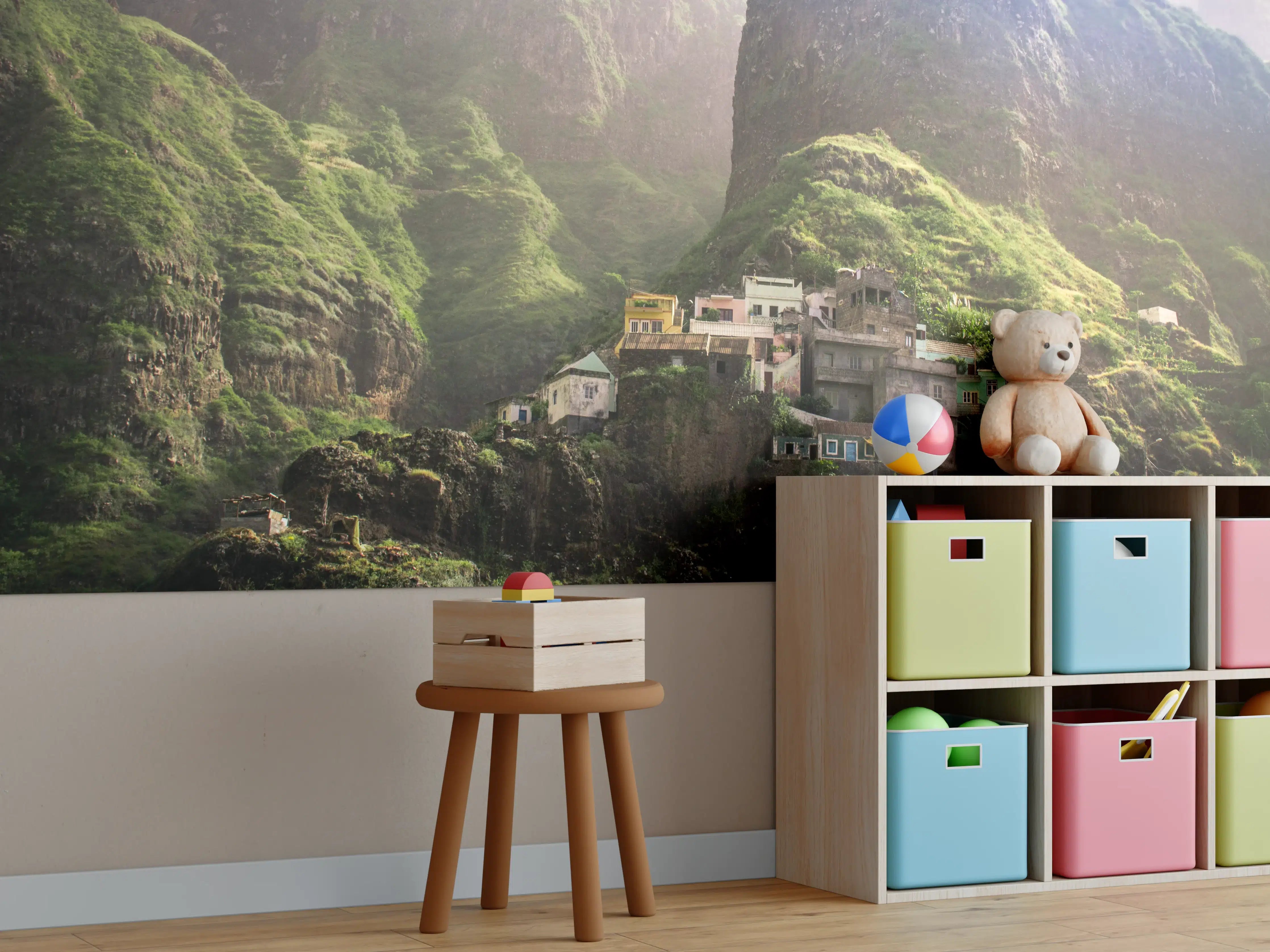 Kinderzimmer Wandgestaltung - Fontainhas Landschaft