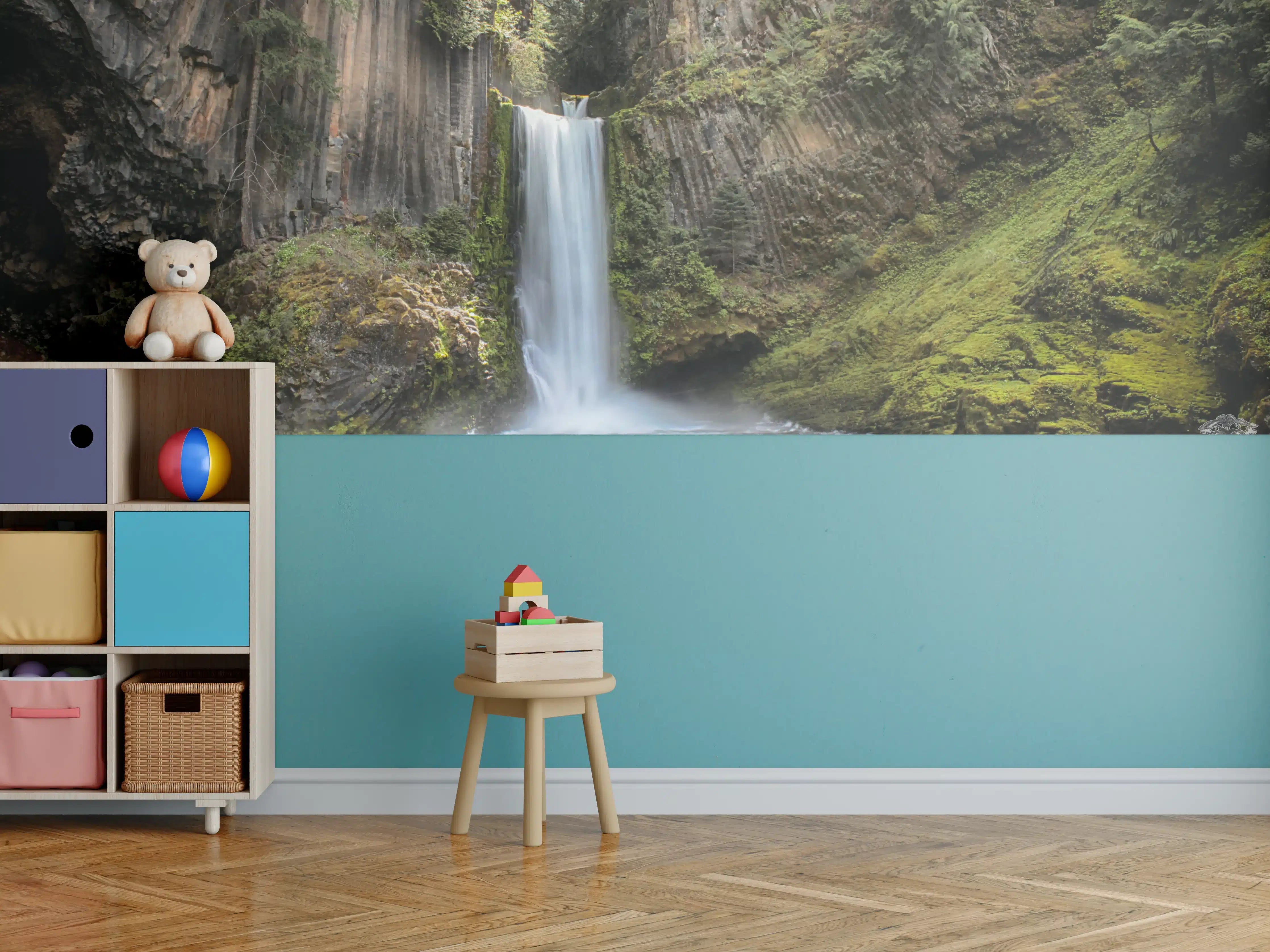 Kinderzimmer Wandgestaltung - Friedliche Tokatee Falls
