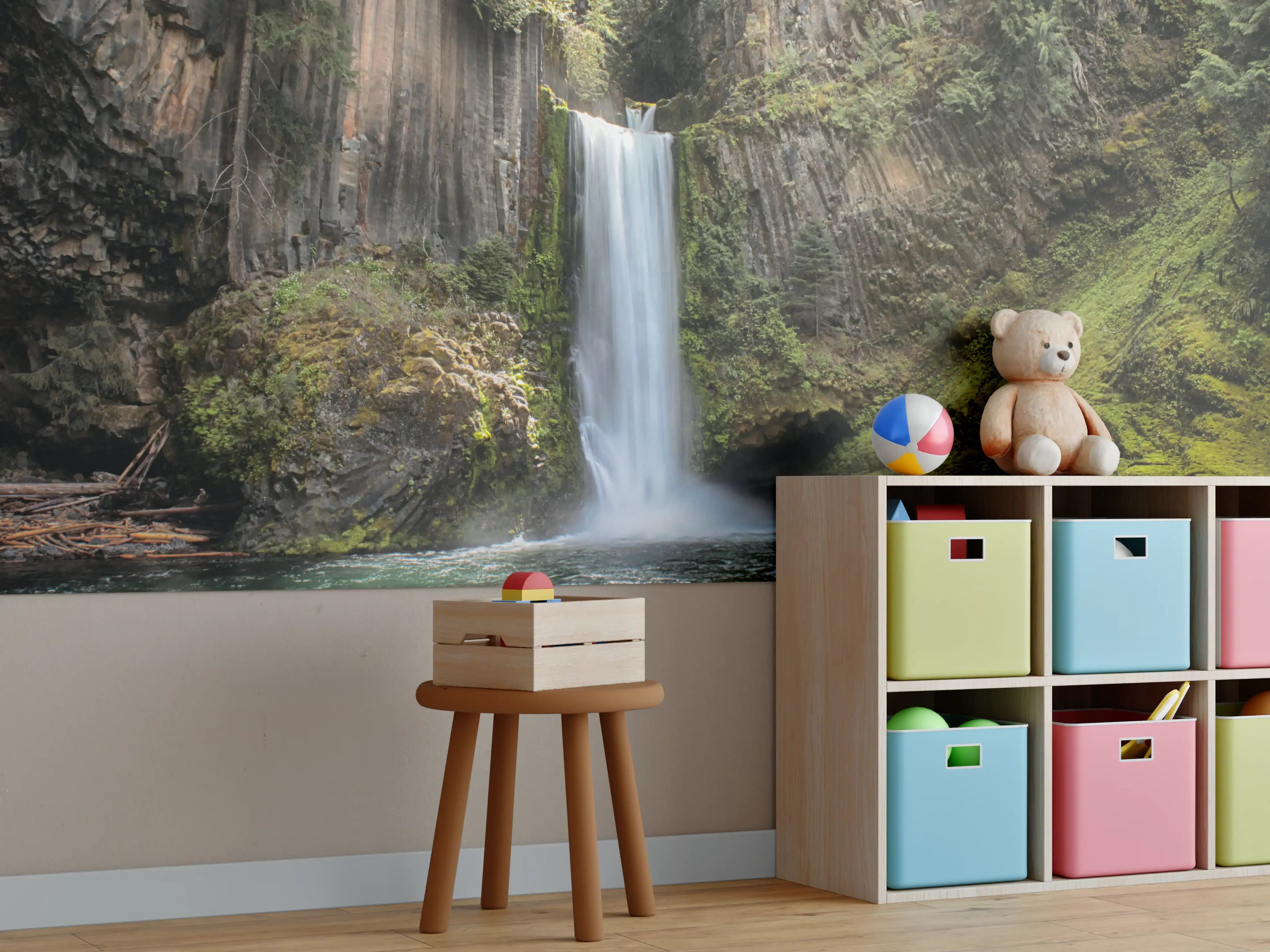 Kinderzimmer Wandgestaltung - Friedliche Tokatee Falls