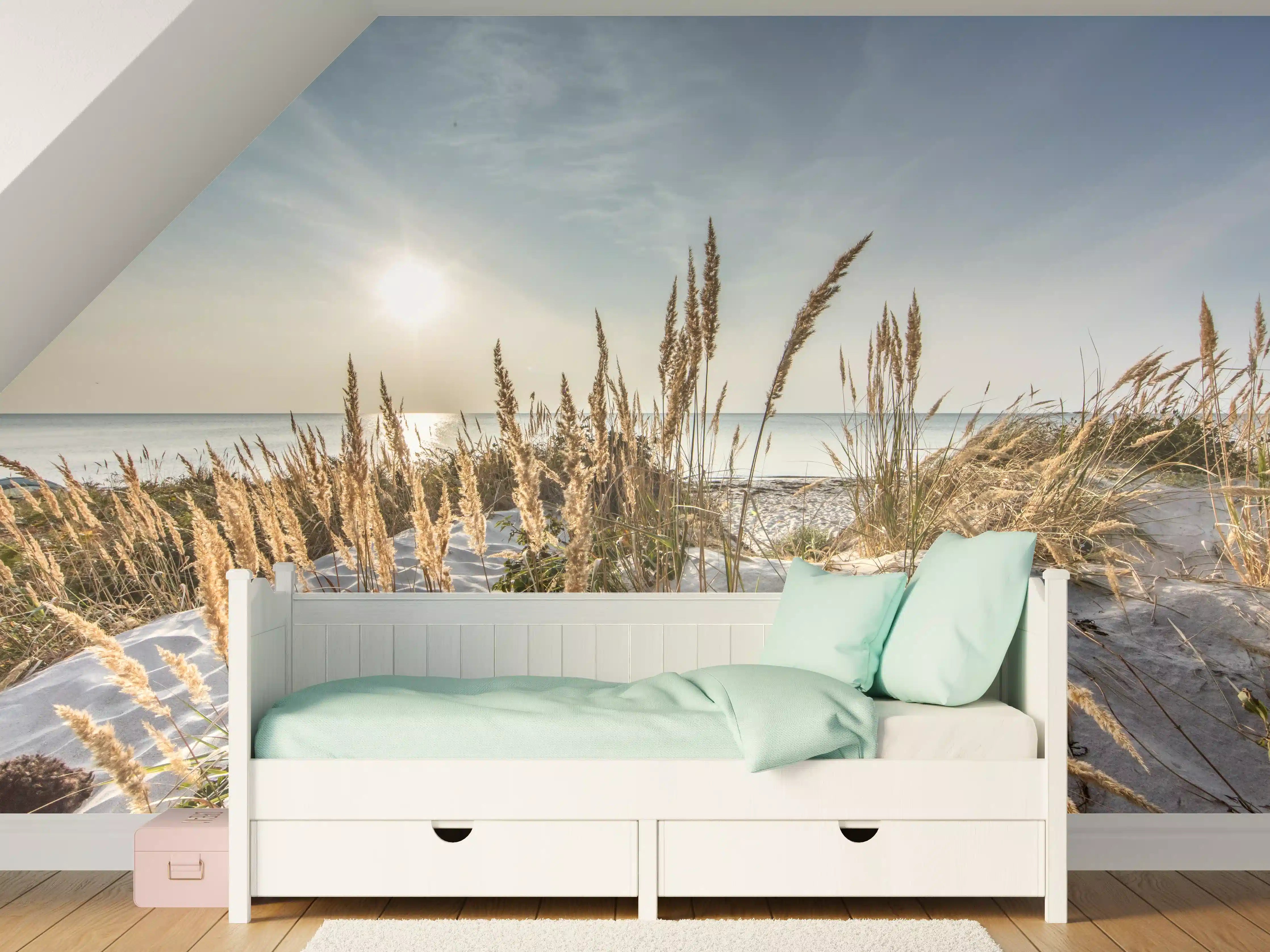 Kinderzimmer Wandgestaltung - Friedlicher Ausblick an der Ostseeküste